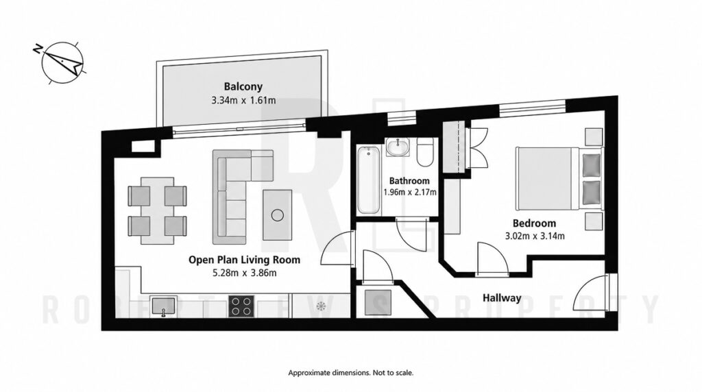Flat 12, Montmorency House, London floorplan