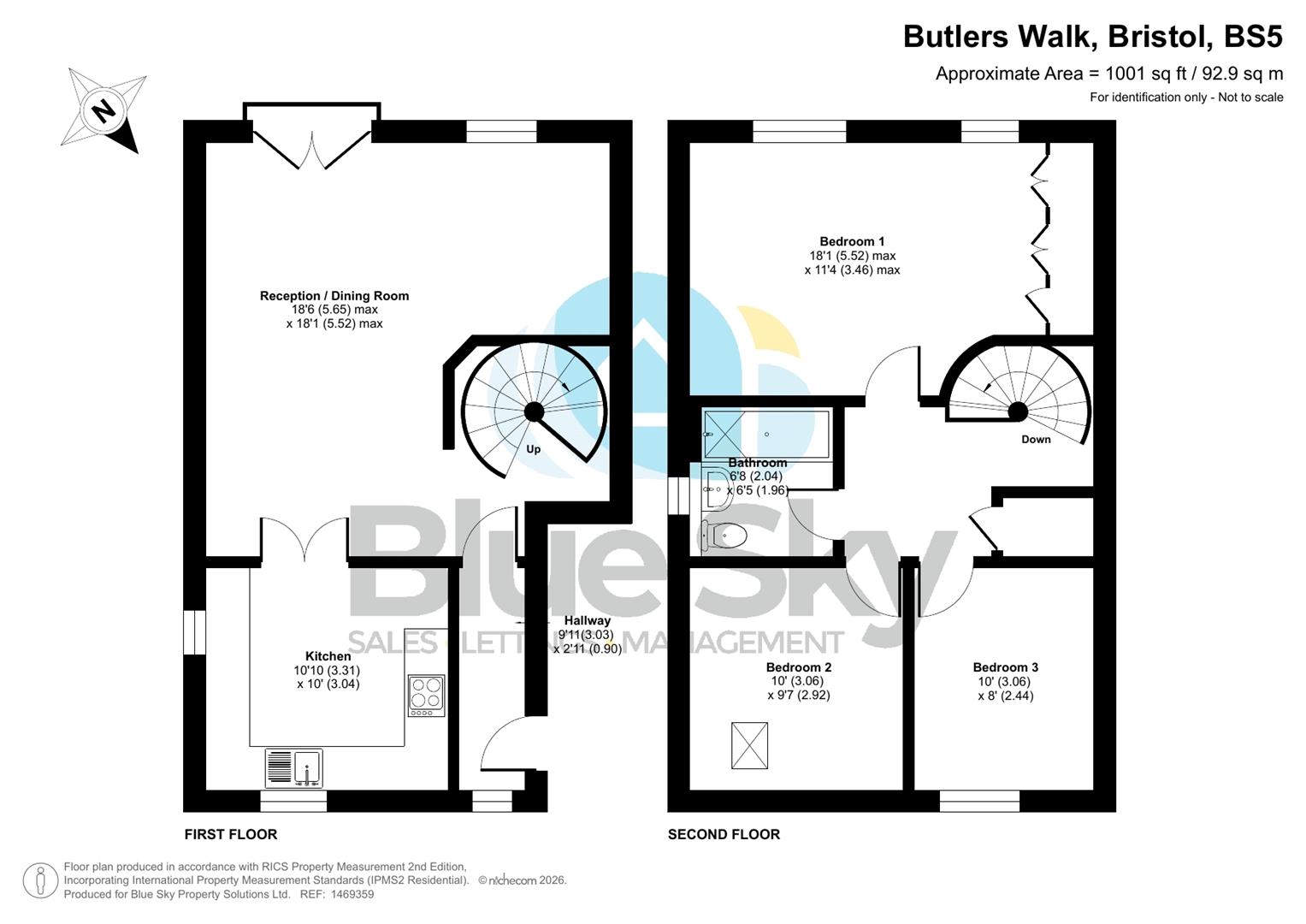 171, Butlers Walk, Bristol floorplan