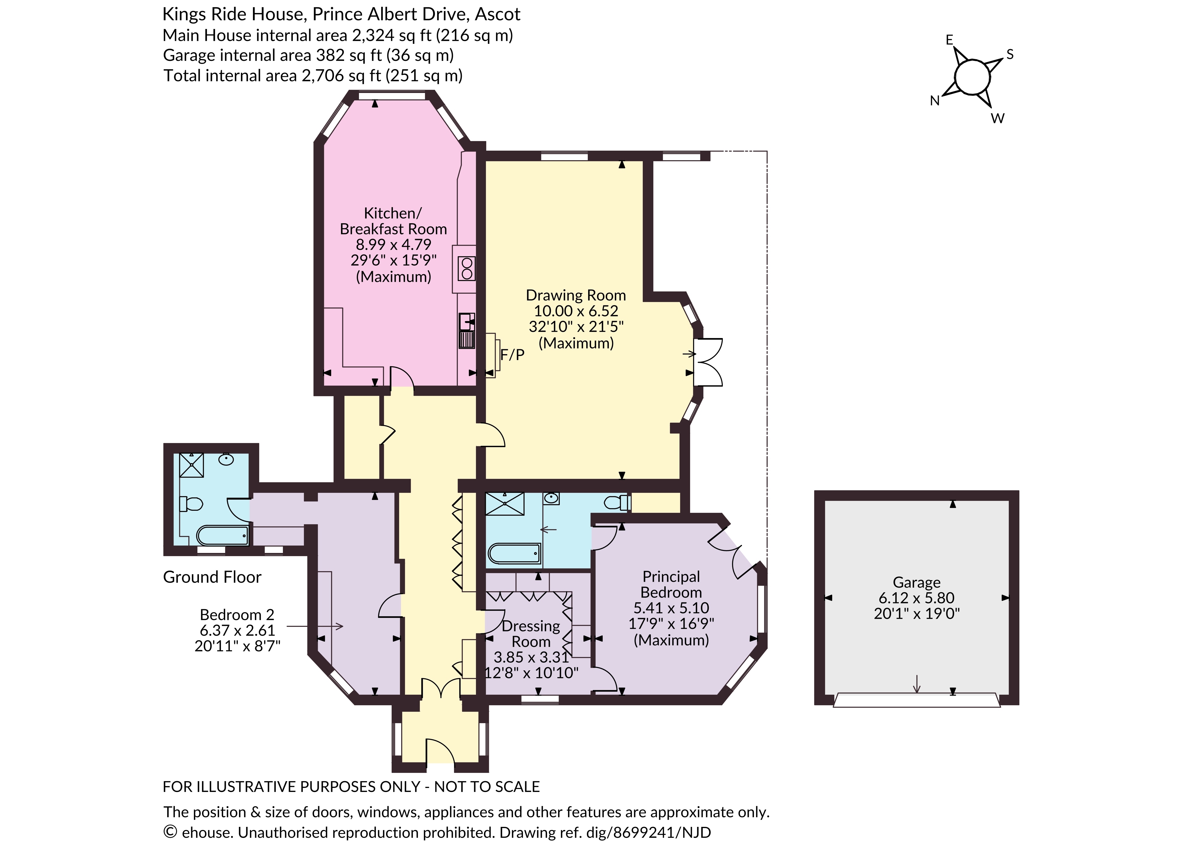 Flat A, Kings Ride House,, Prince Albert Drive, Berkshire floorplan