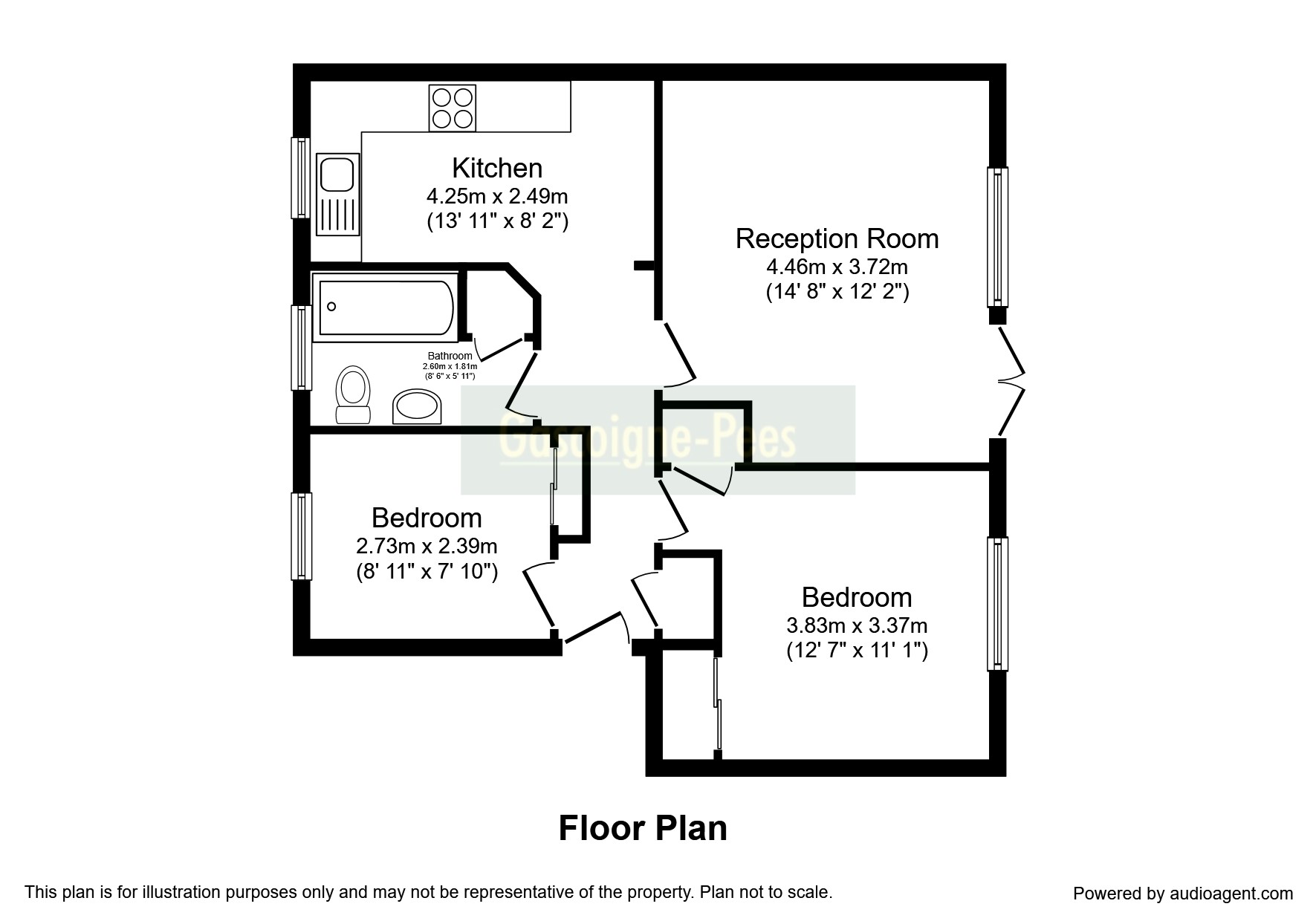 2 Bedrooms Flat to rent in Telford Court, Guildford GU1