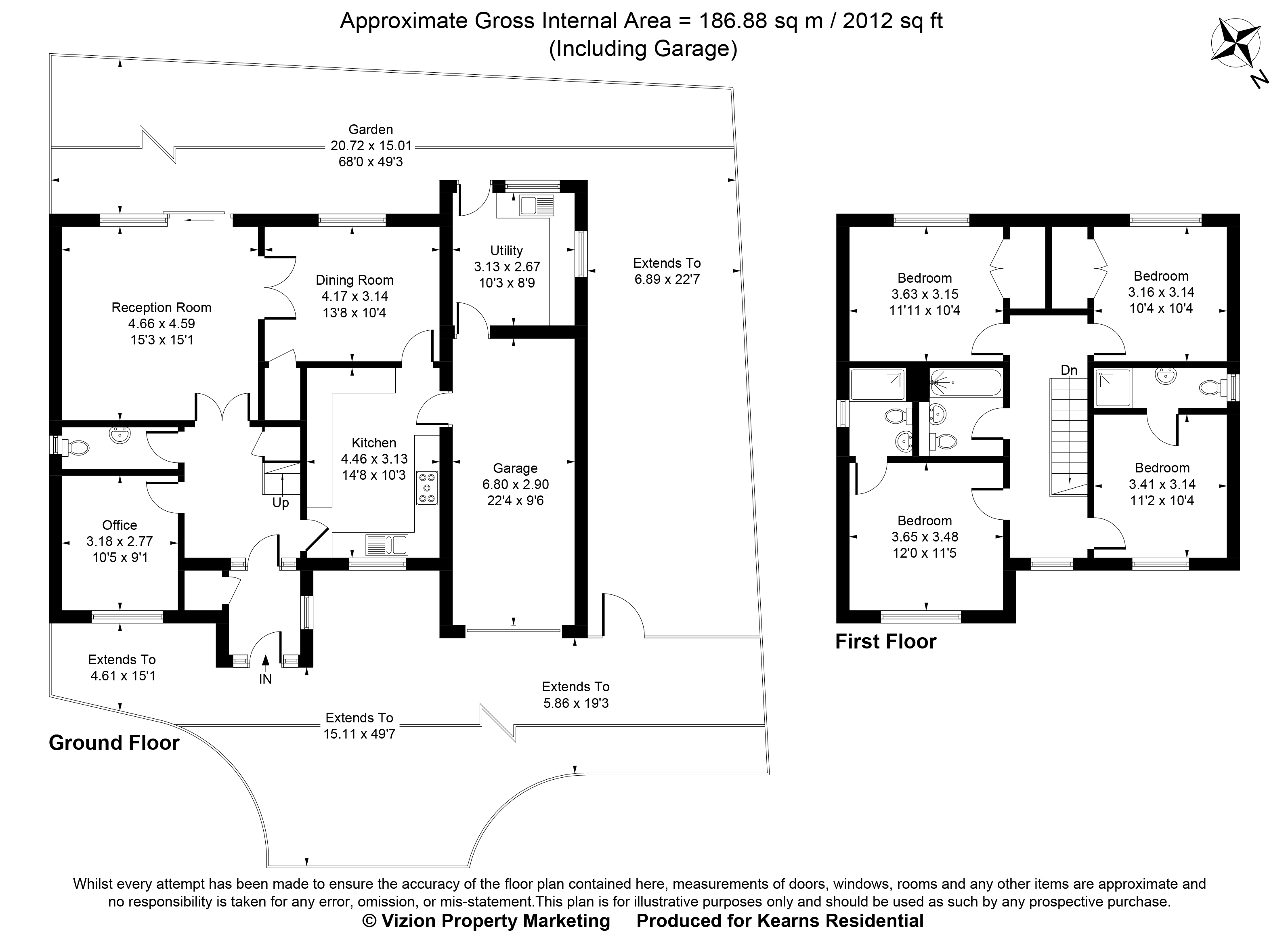 13, The Drive, Uxbridge floorplan