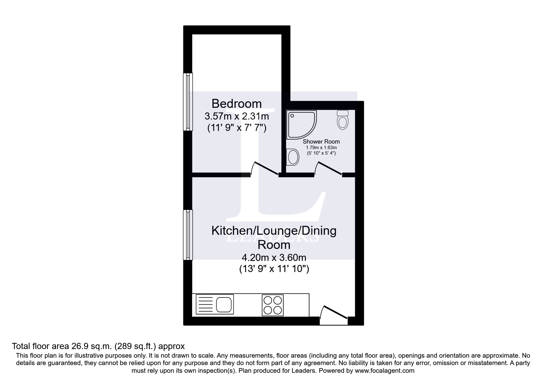 Flat 9, The Roundhouse, Derby floorplan