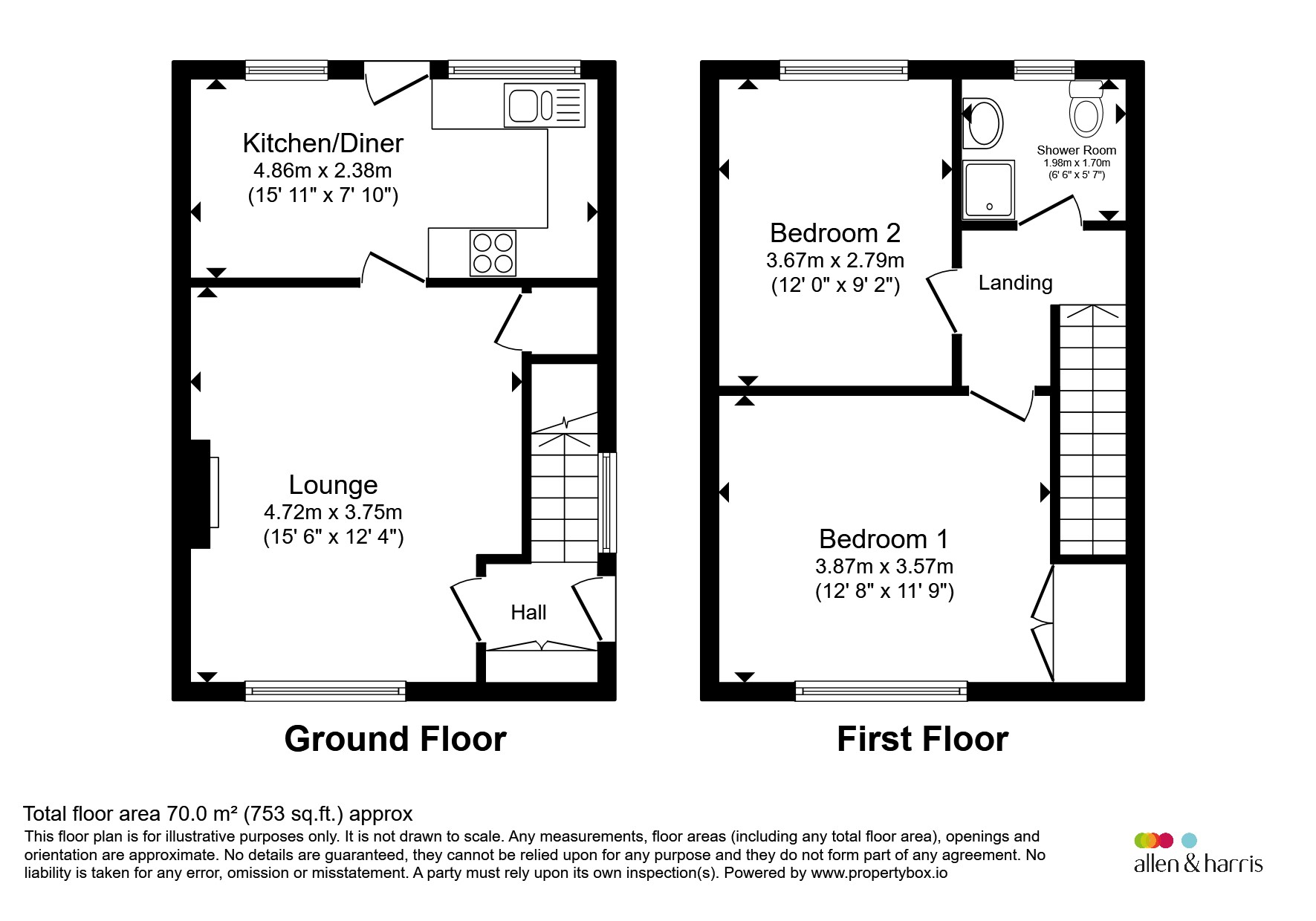 37, Carntyne Place, GLASGOW floorplan