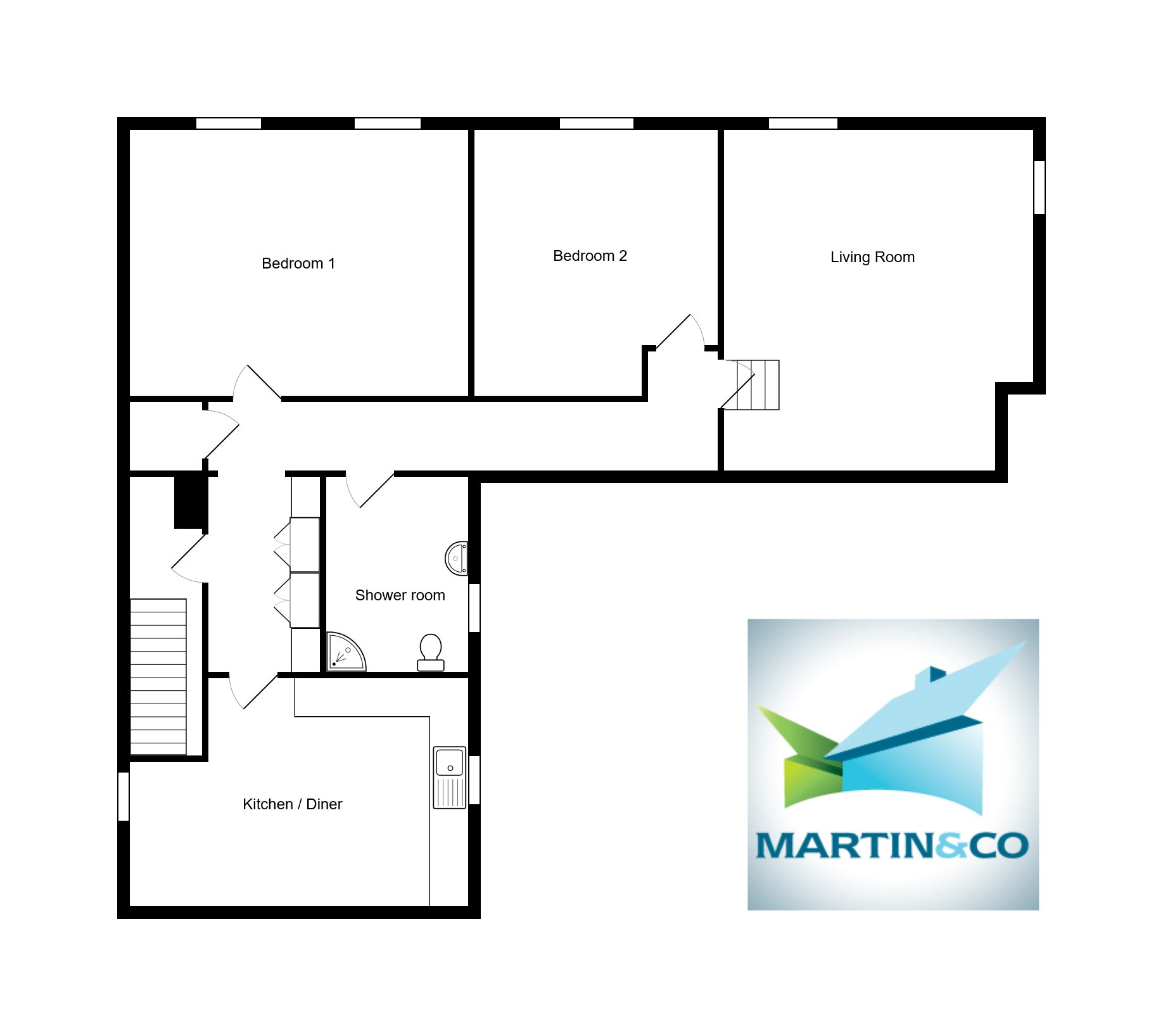 2 Bedrooms Flat to rent in Womersley, Doncaster DN6