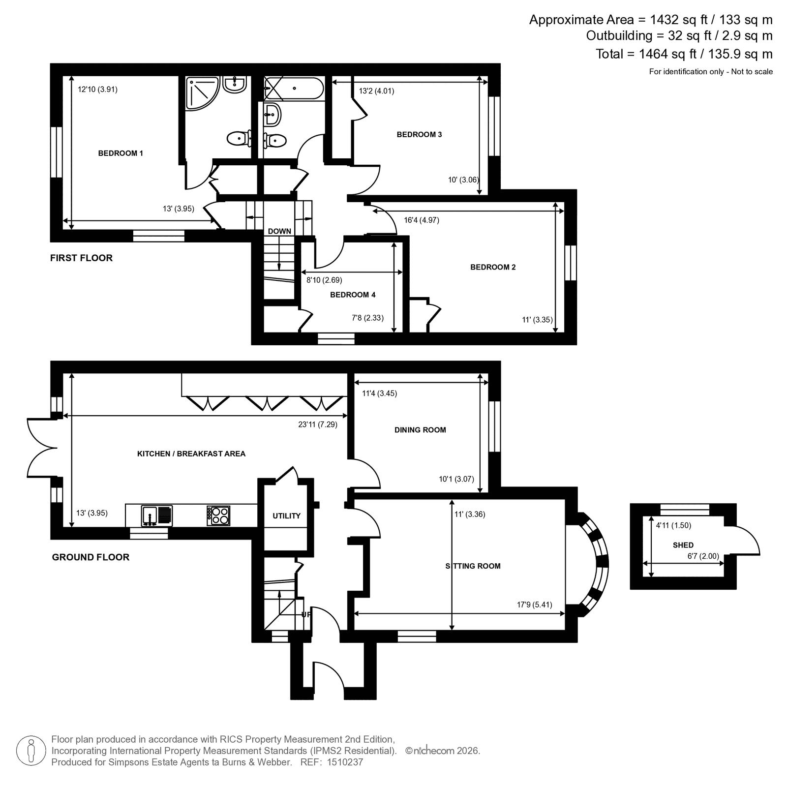 33, Glebe Road, Cranleigh floorplan