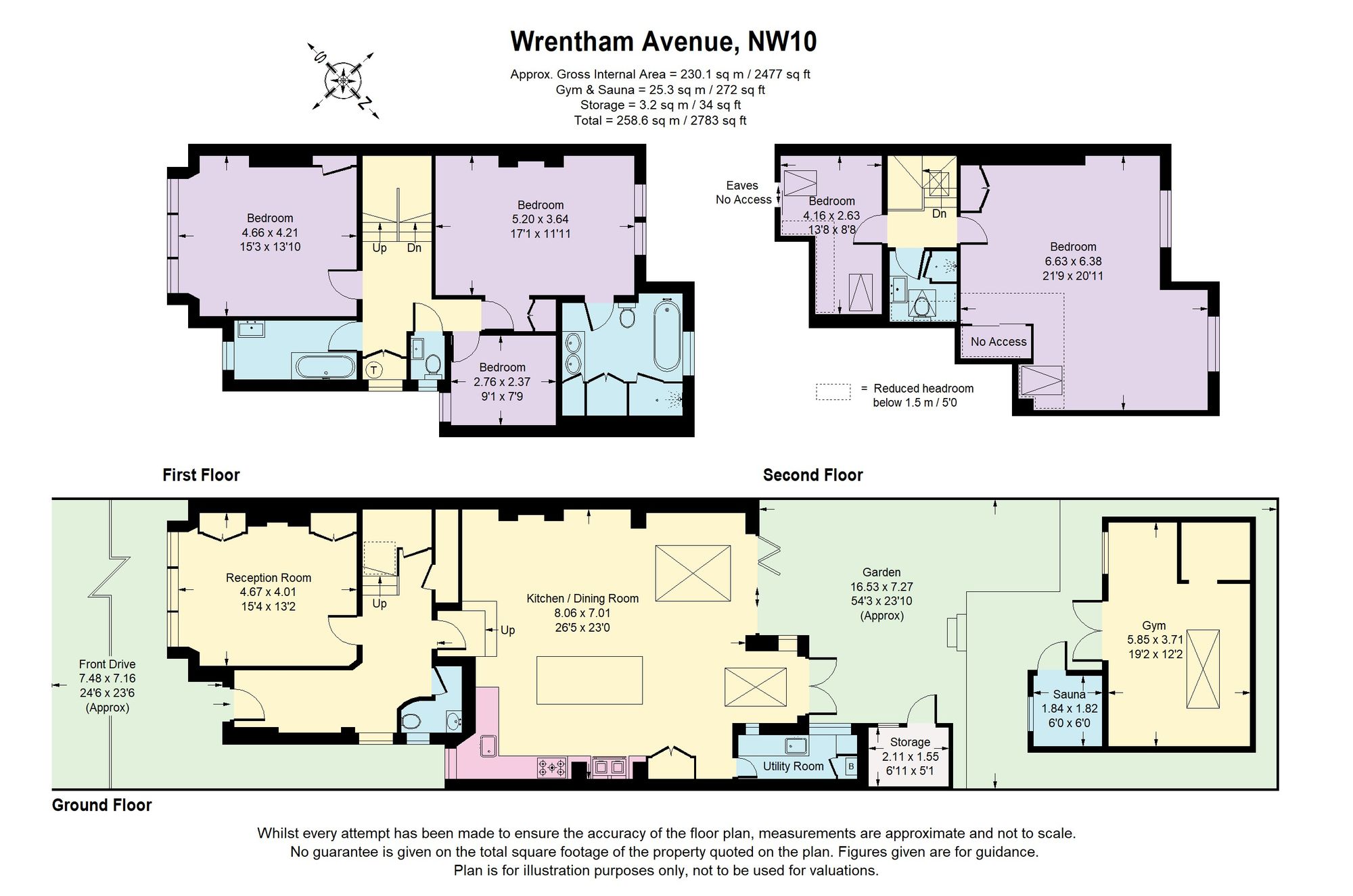 3 Wrentham Avenue, London floorplan