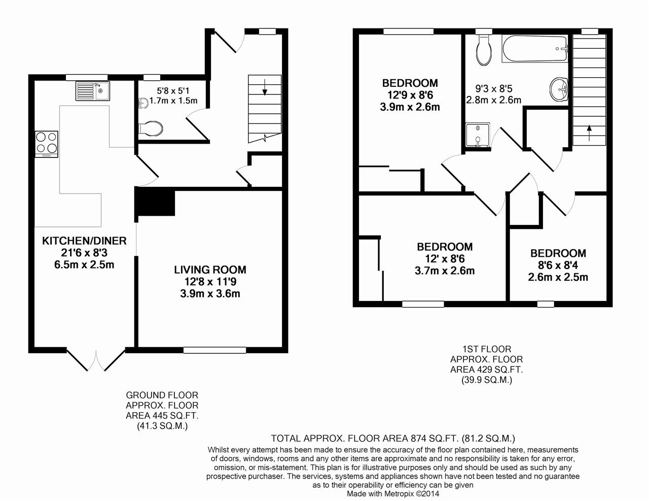 7, Woodside Avenue, Chartham floorplan