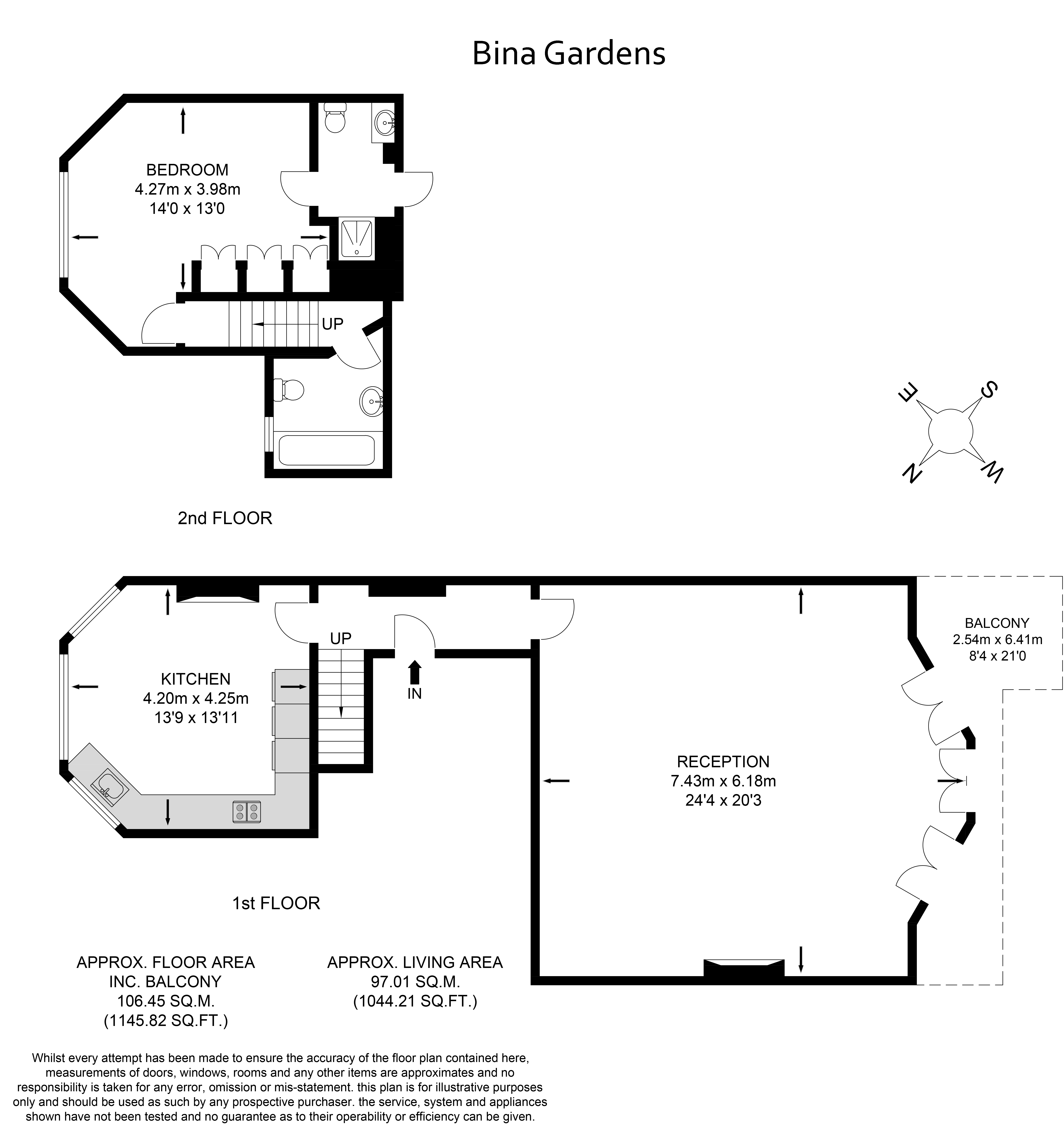 1 Bedrooms Flat to rent in Bina Gardens, London SW5
