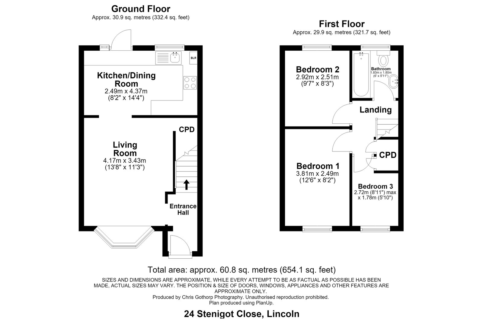 24, Stenigot Close, Lincoln floorplan