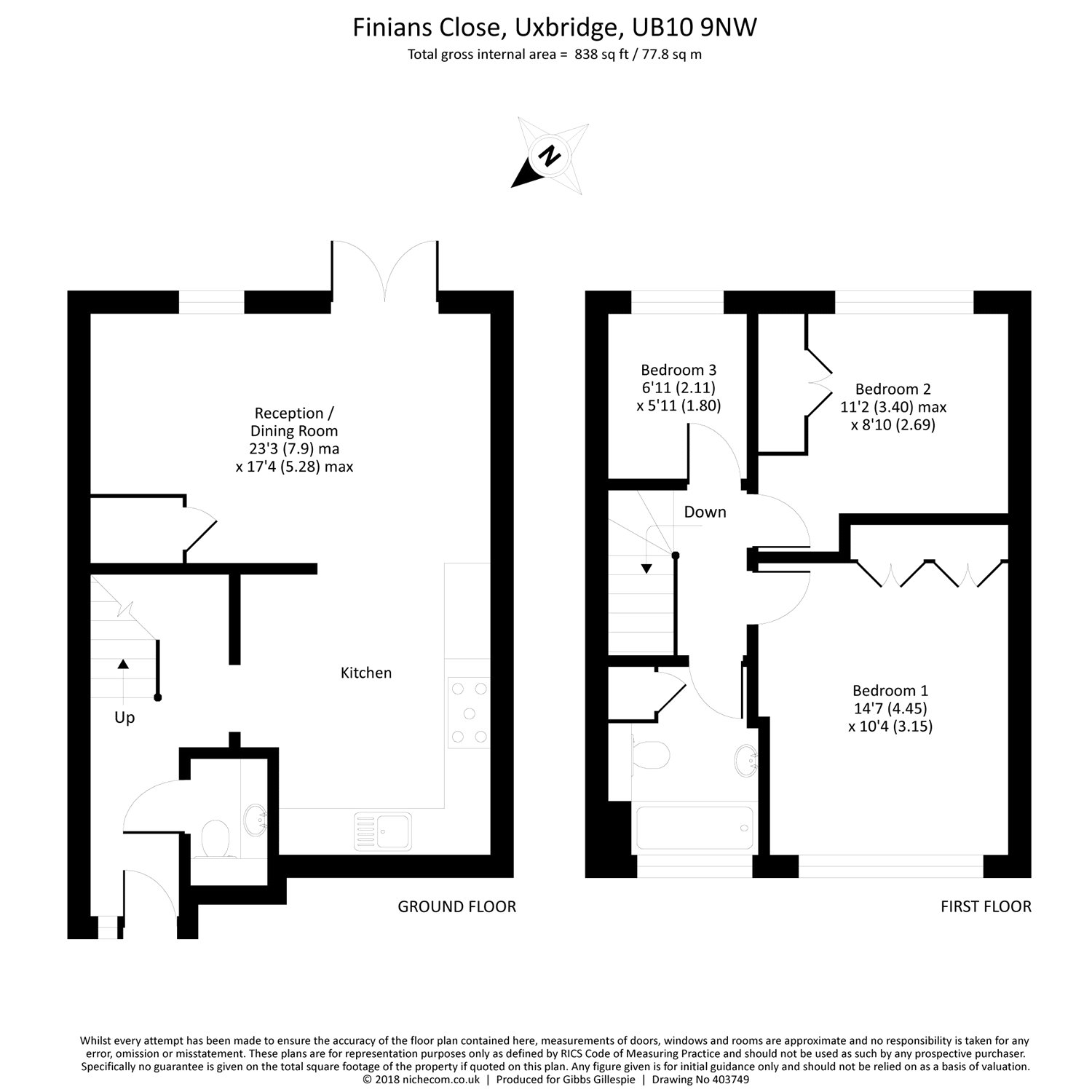 3 Bedrooms Semi-detached house for sale in Finians Close, Hillingdon, Middlesex UB10