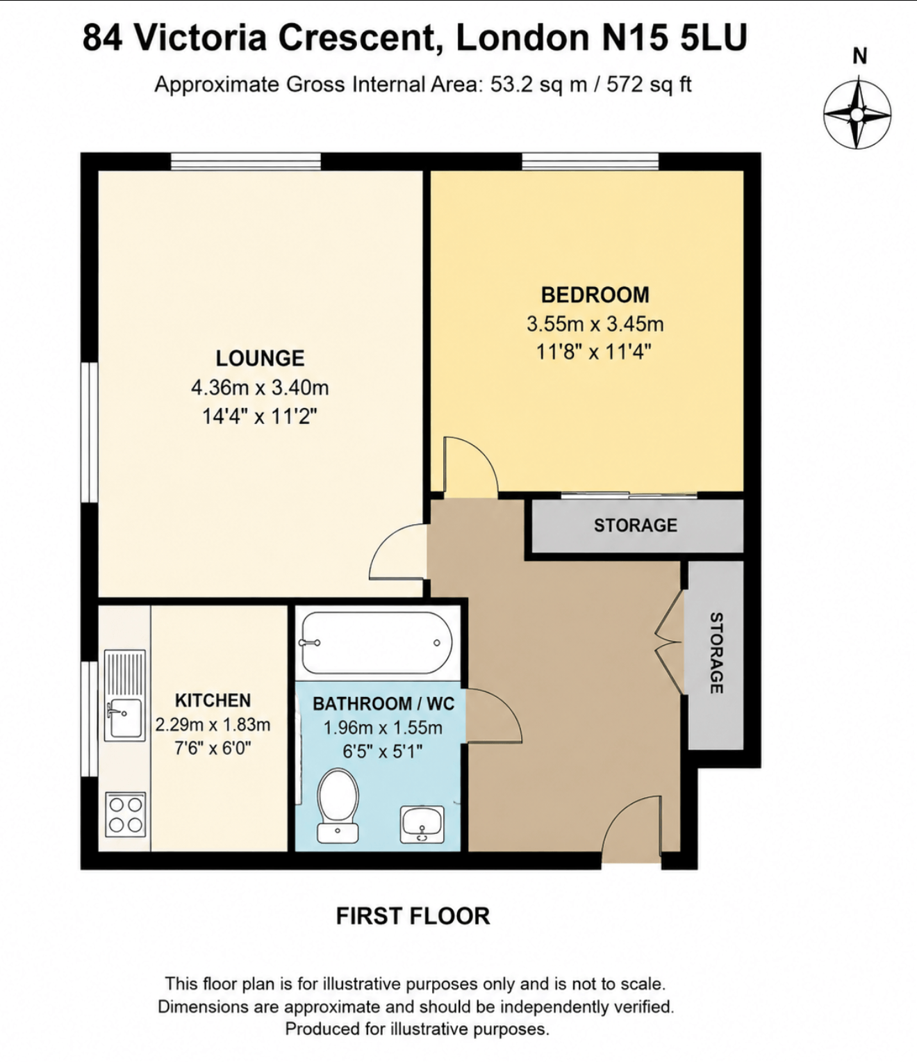 84 victoria crescent, TOTTENHAM floorplan
