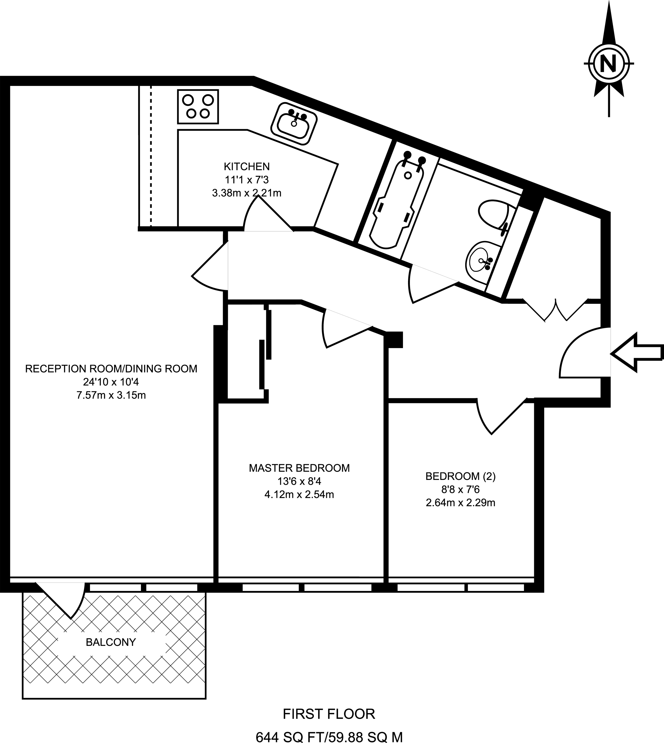 2 Bedrooms Flat to rent in Dickens Yard, Ealing, London W5