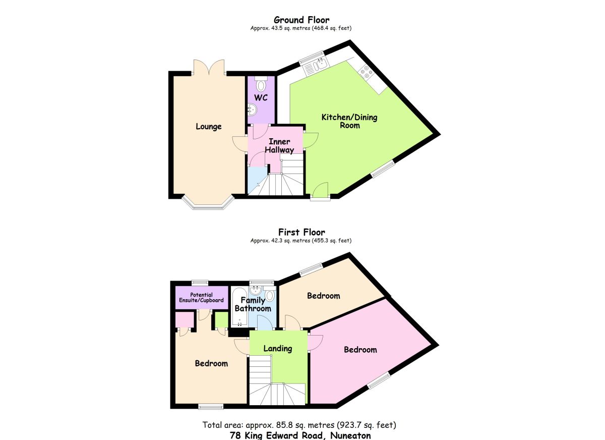 3 Bedrooms Terraced house for sale in King Edward Road, Nuneaton CV11