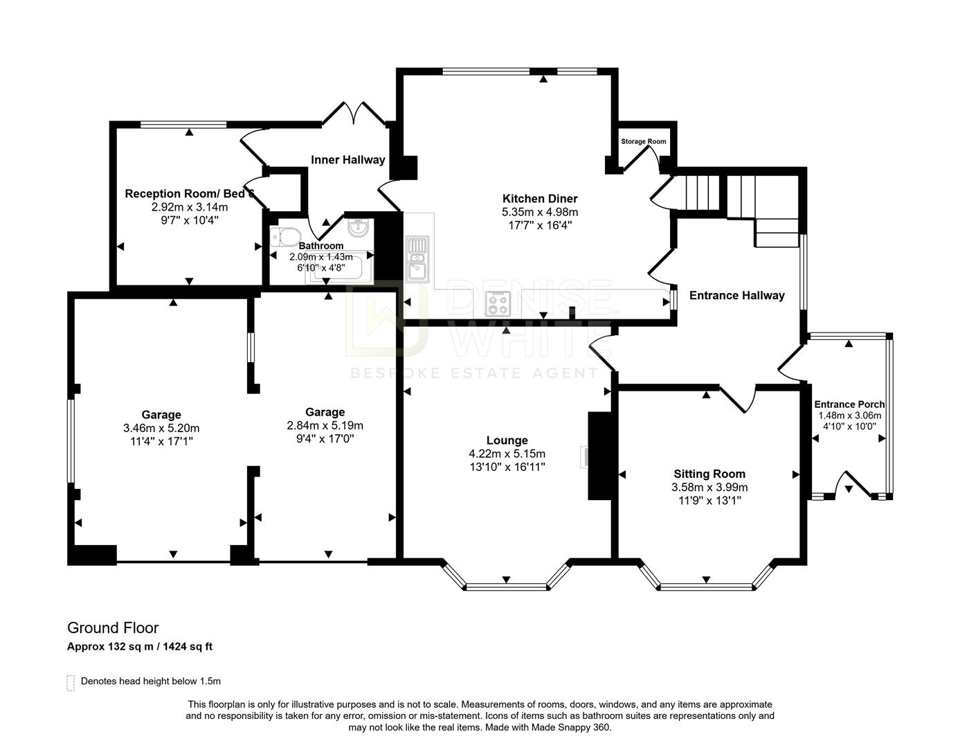 130, Lightwood Road, Buxton floorplan
