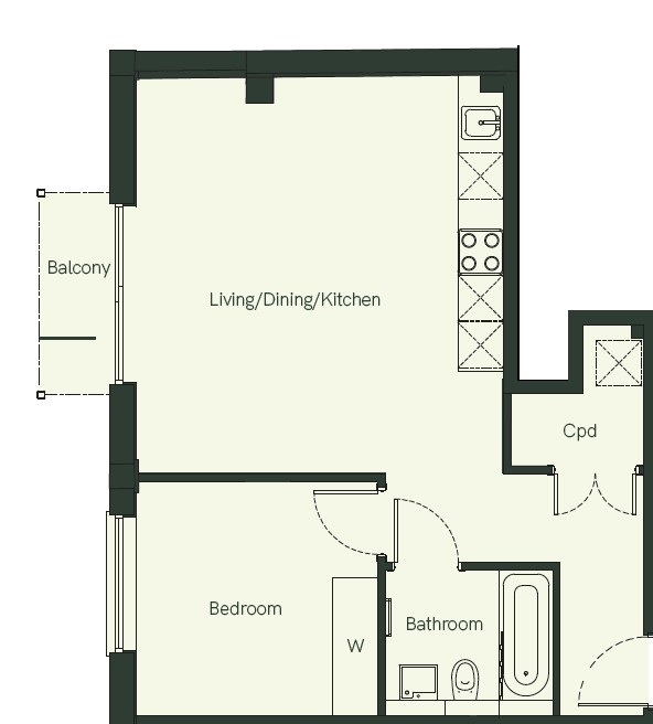 Flat 9,, Chapters, Gerrards Cross floorplan