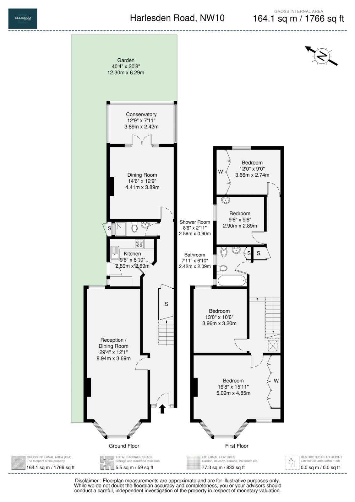 205, Harlesden Road, London floorplan
