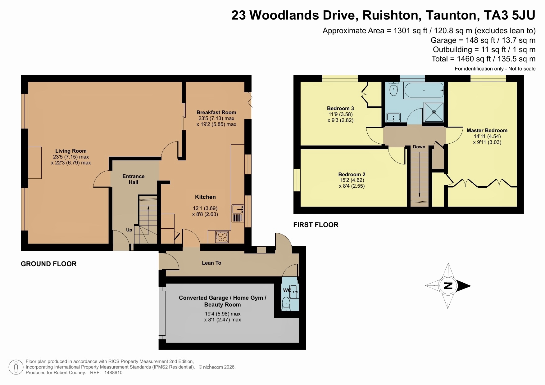 23 Woodlands Drive, Taunton floorplan