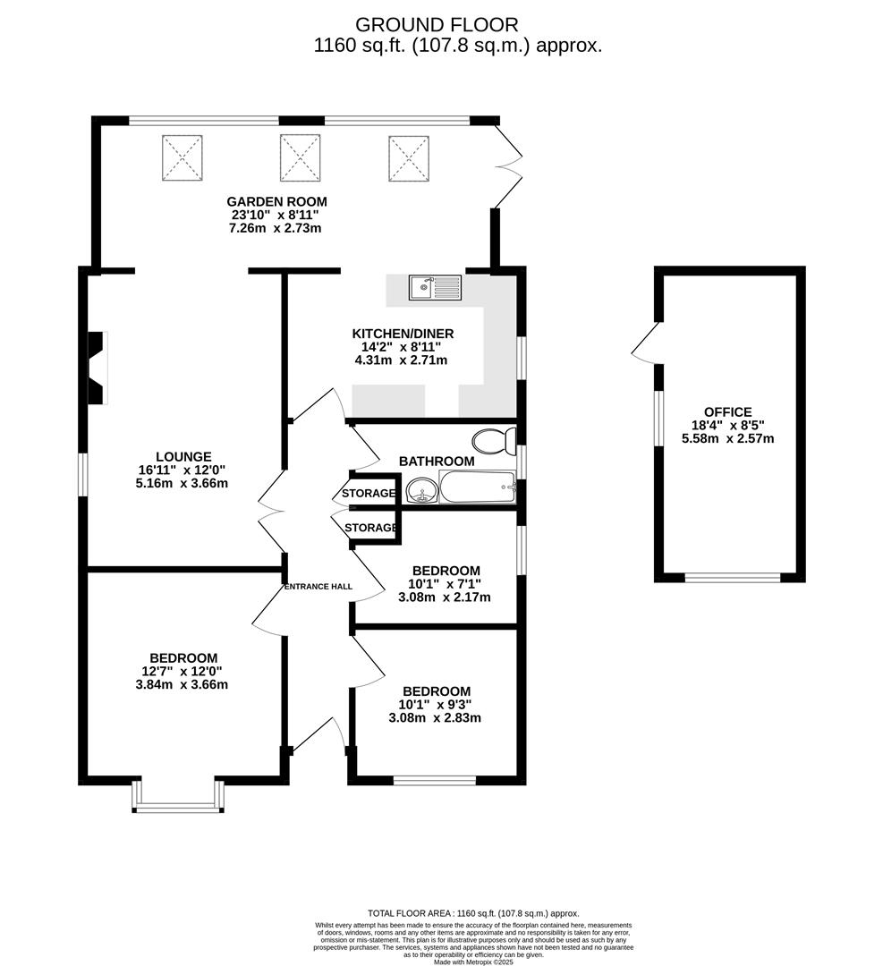 6, Netherfield Close, Chesterfield floorplan