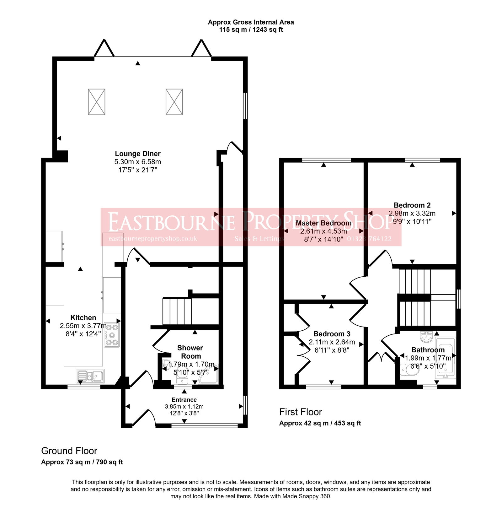 17, Pagham Close, Eastbourne floorplan