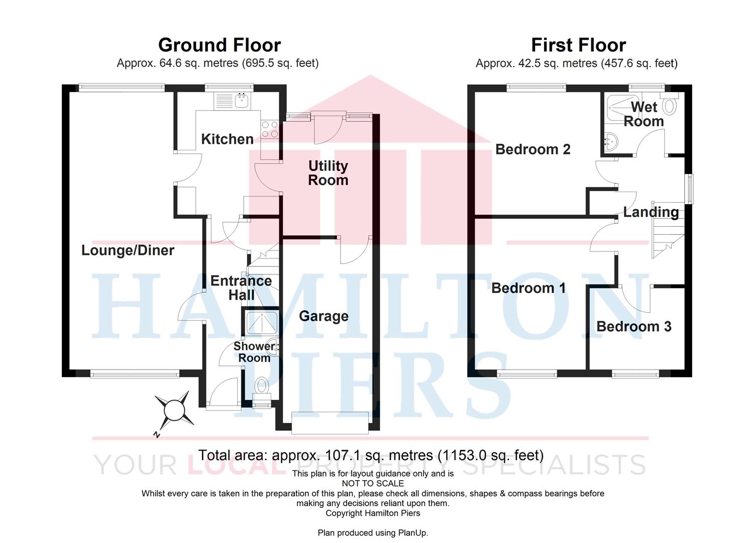 1, Kingfisher Way, Colchester floorplan