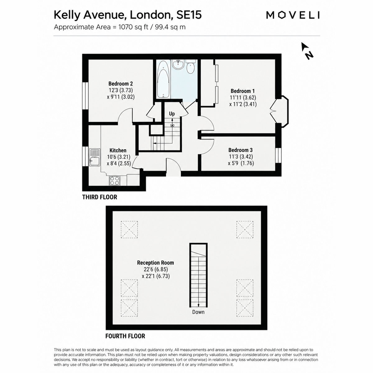 Flat Flat 7, 50, Kelly Avenue, London floorplan