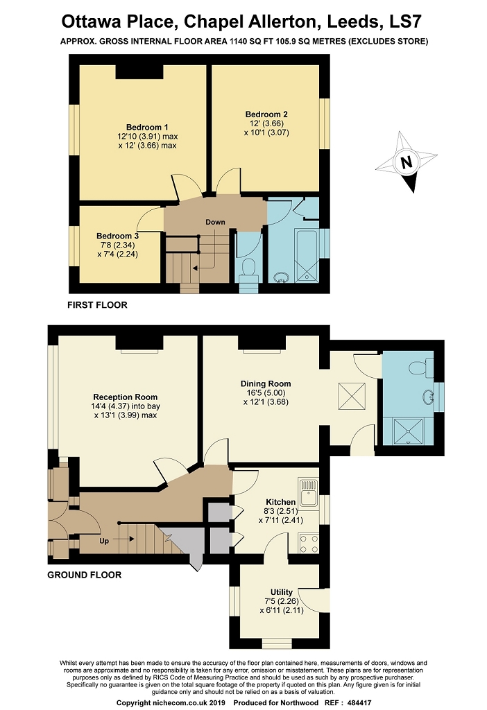 3 Bedrooms Semi-detached house for sale in Ottawa Place, Chapel Allerton, Leeds LS7