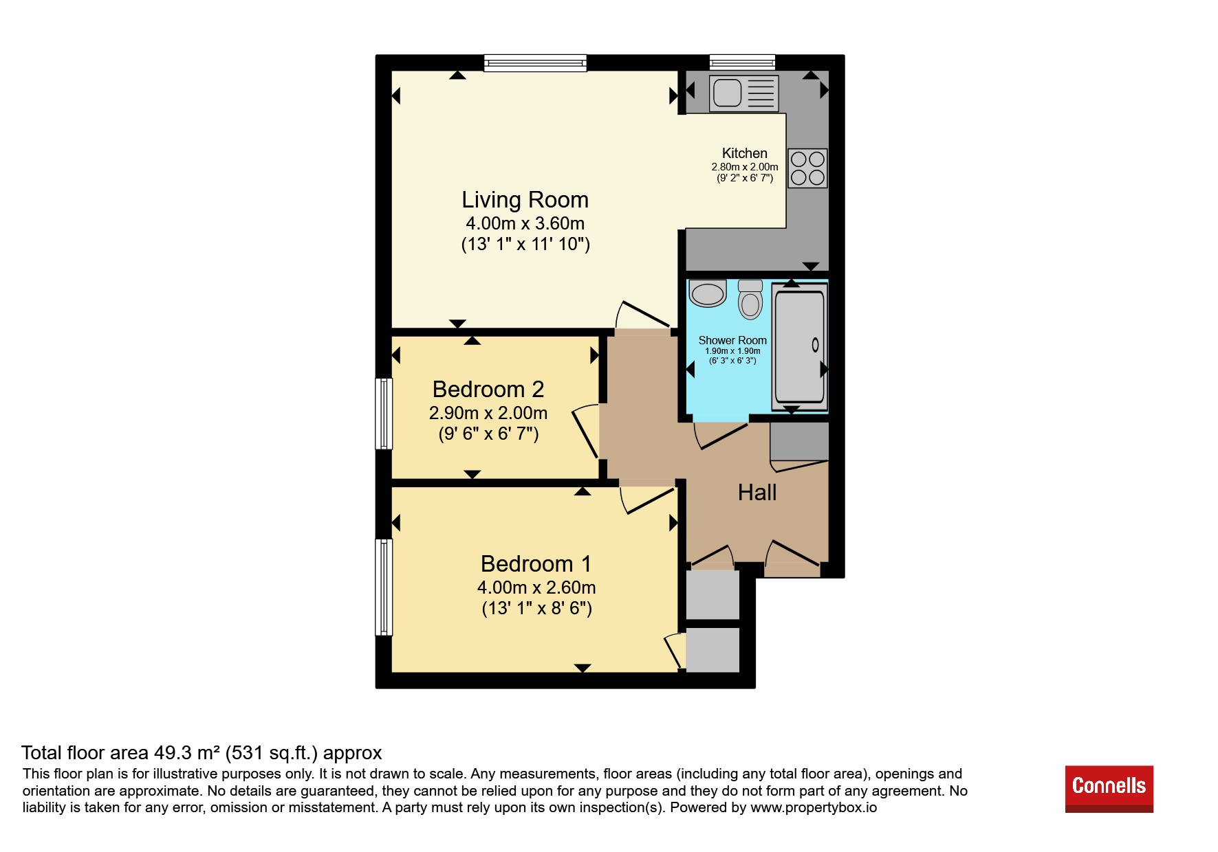 Portland Grange, Flat 13, Upper High Street, TAUNTON floorplan