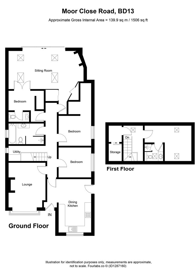 54, Moor Close Road, Bradford floorplan