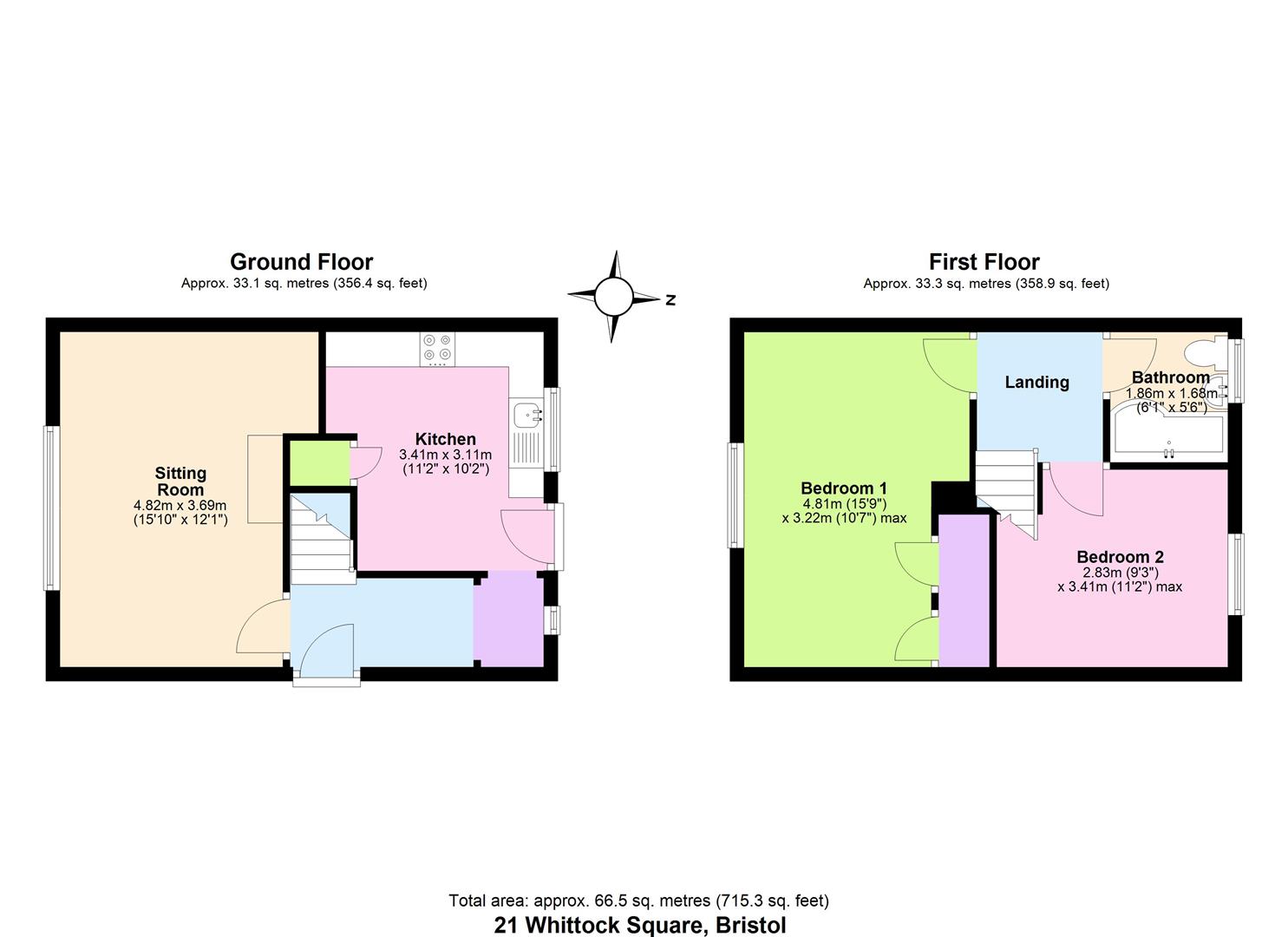 21, Whittock Square, Bristol floorplan