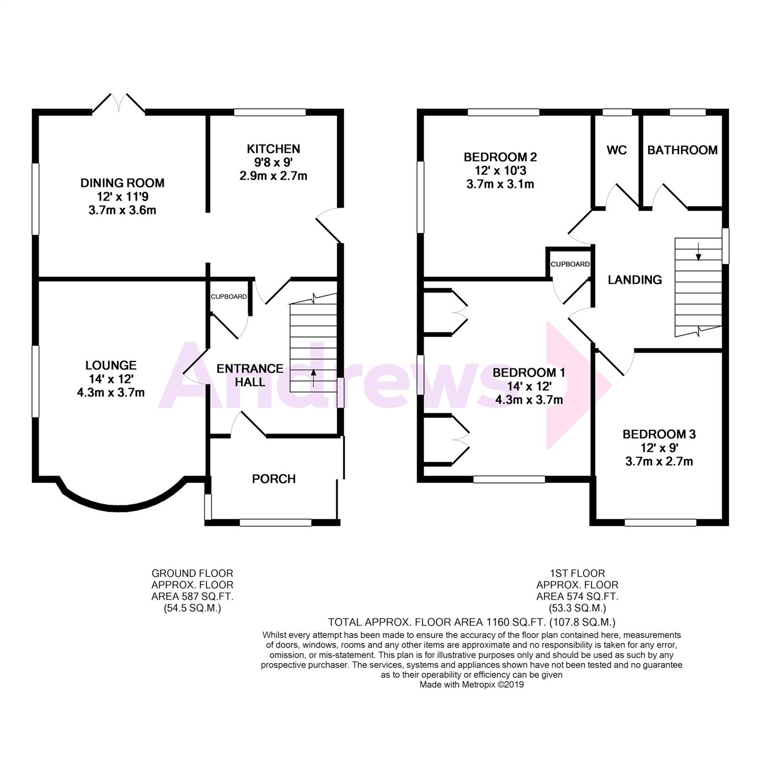 3 Bedrooms Detached house for sale in Ferndown, Horley RH6