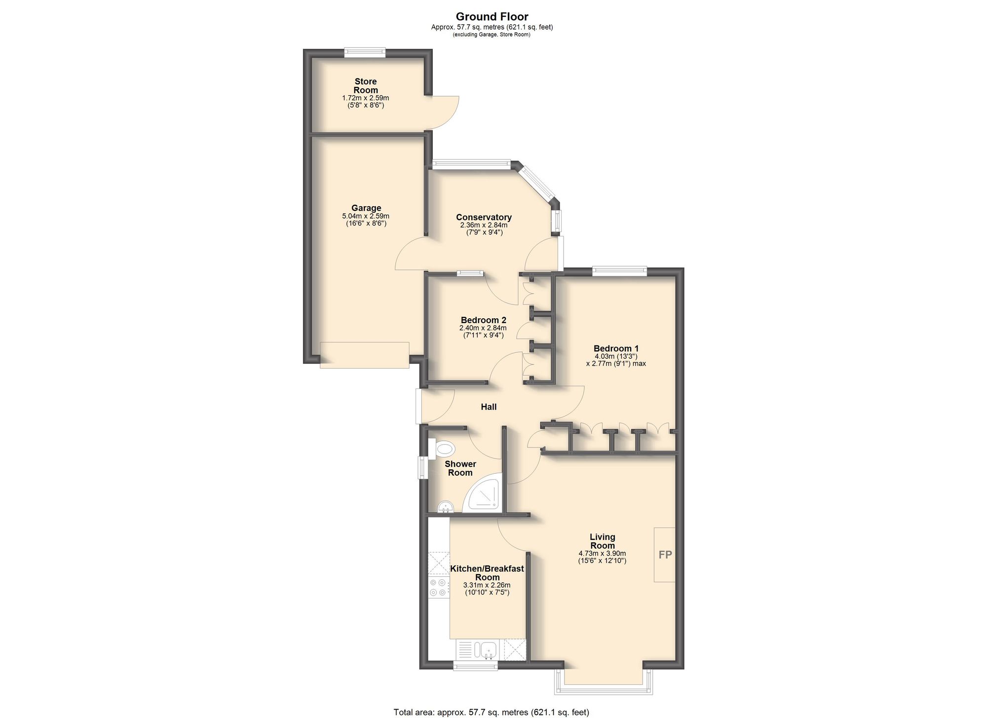 81 Heaton Street, Chesterfield floorplan