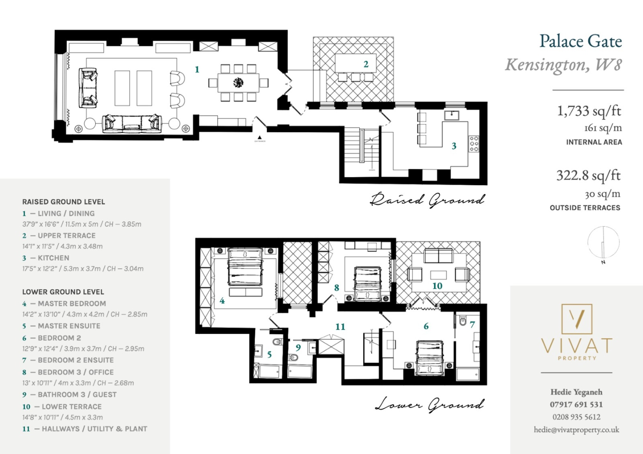 Flat 2, 5 Palace Place, London floorplan