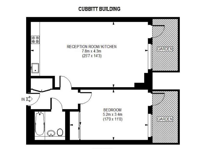 33, Cubitt Building, London floorplan