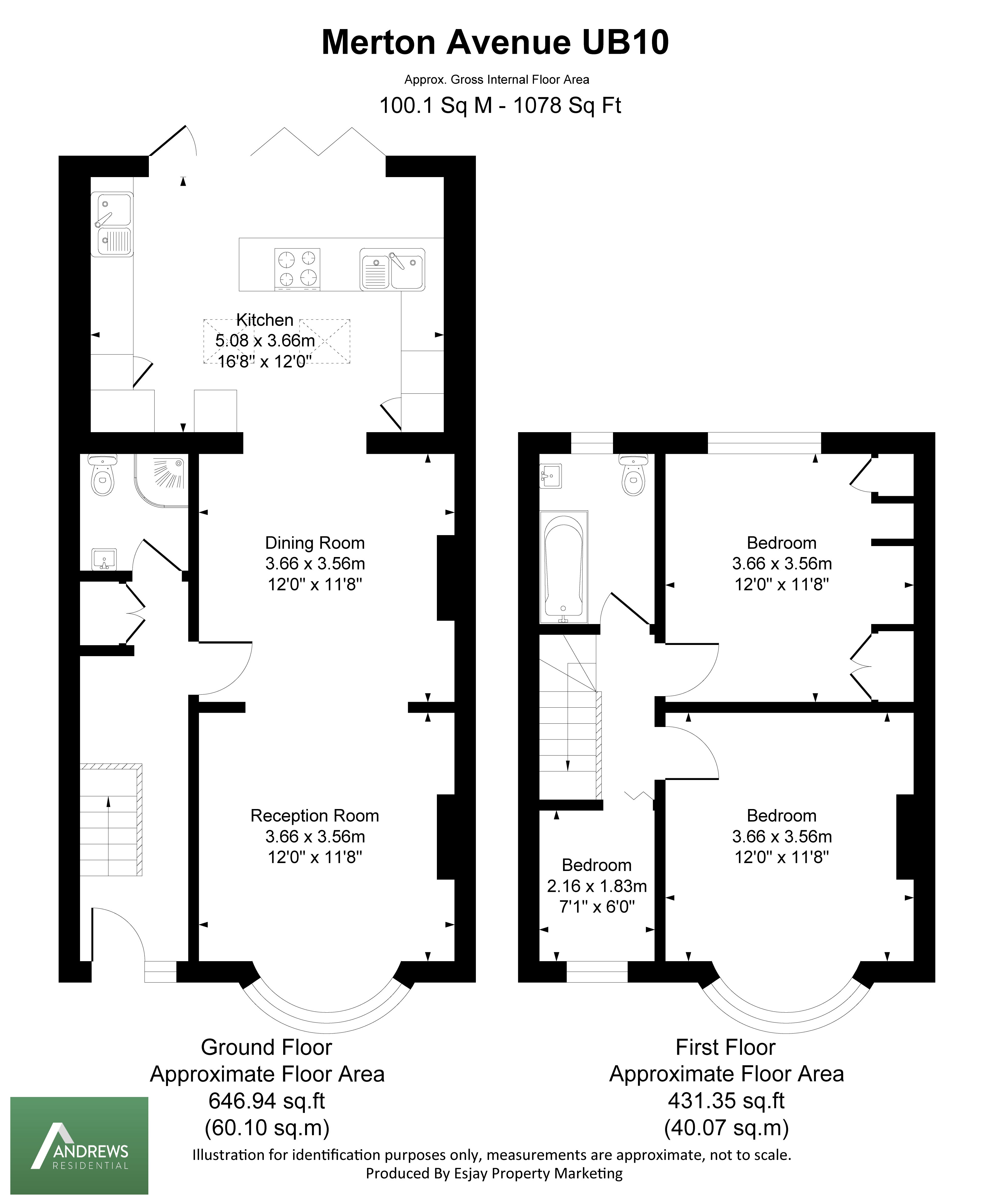 67, Merton Avenue, Uxbridge floorplan