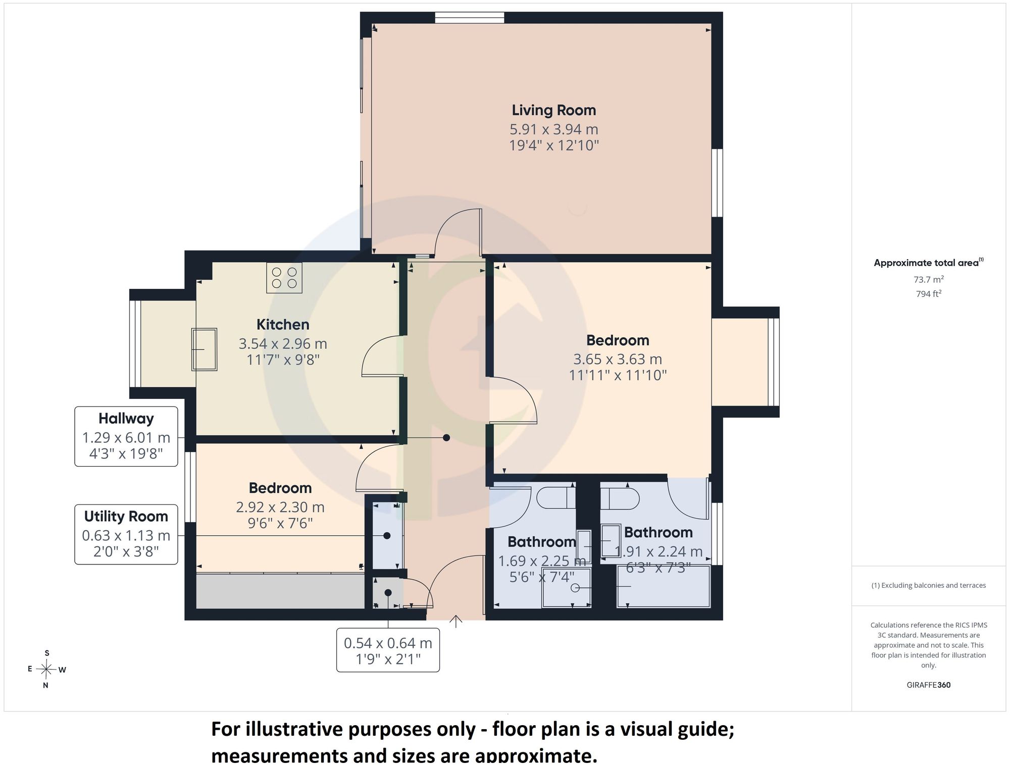 Flat 9, Salisbury House, Stanmore floorplan