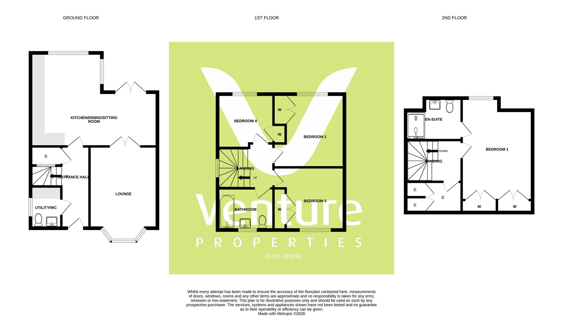 5, Lawsons Court, Darlington floorplan