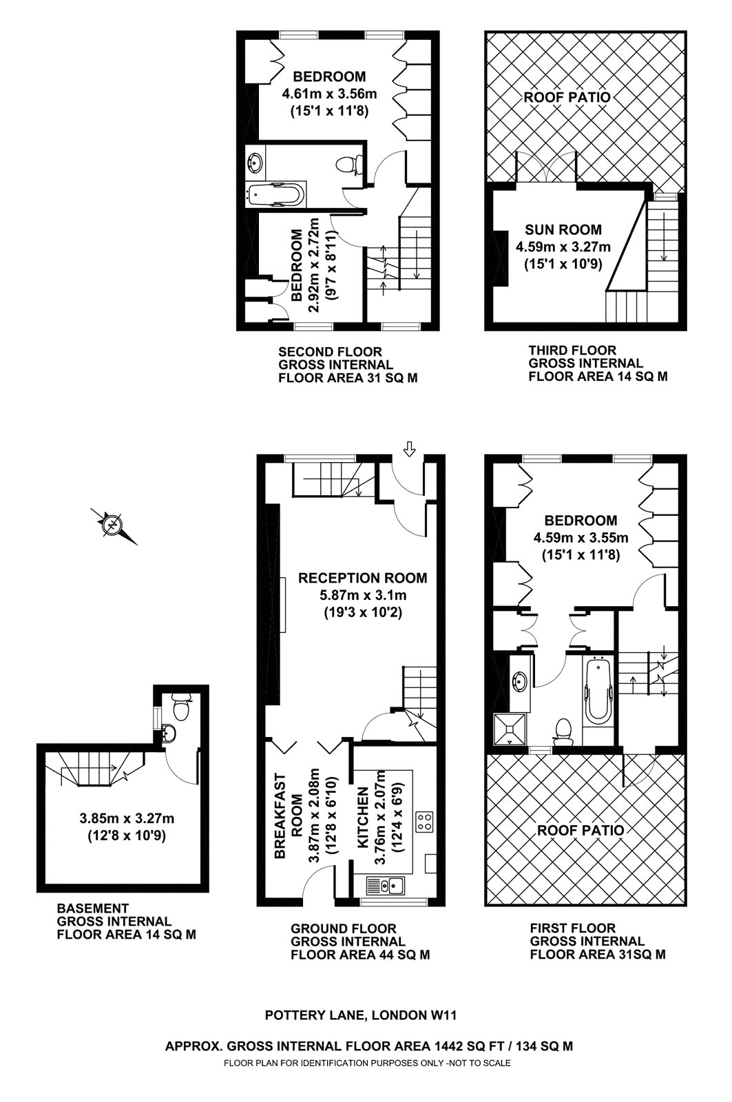 Pottery Lane, London floorplan