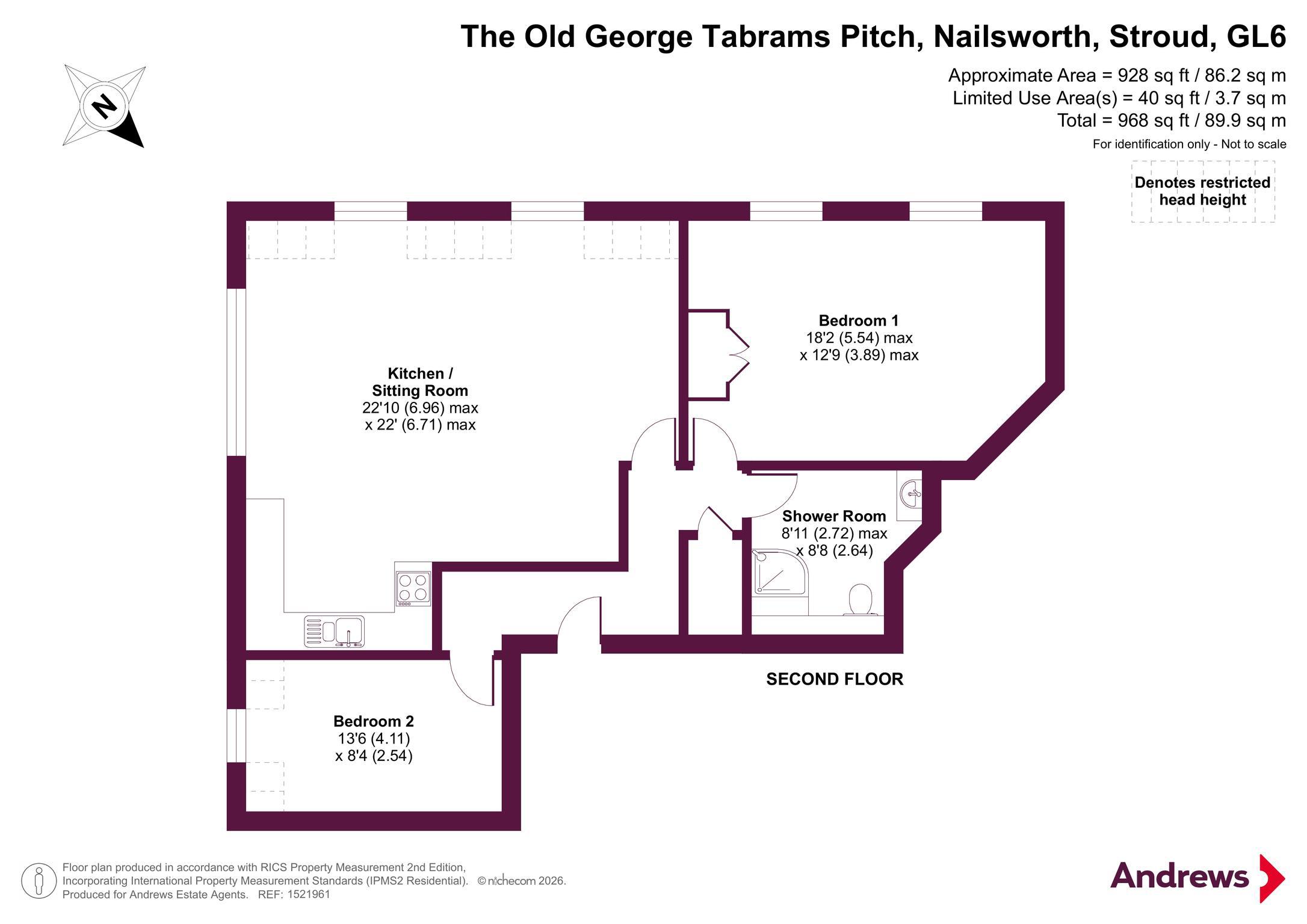 30 The Old George,, Tabrams Pitch, Stroud floorplan