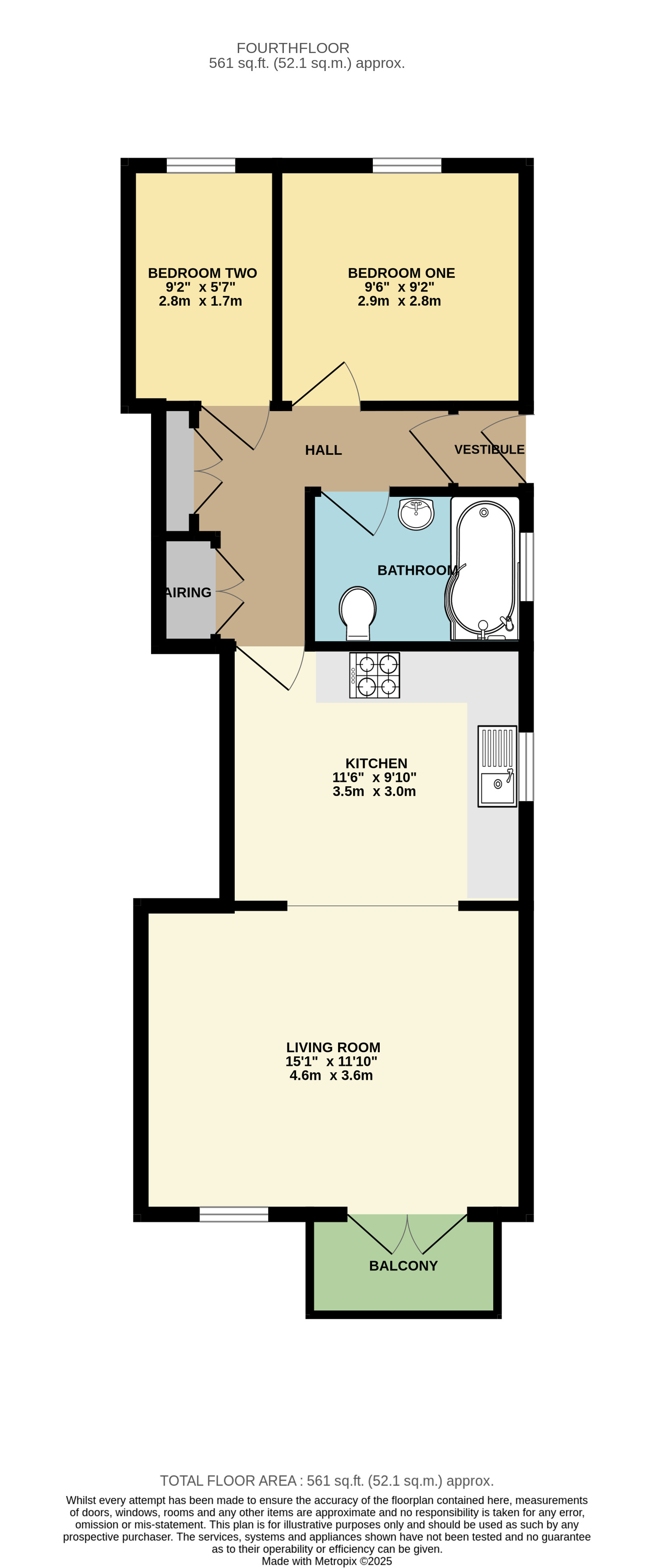 8, Seaton Court, Torpoint floorplan