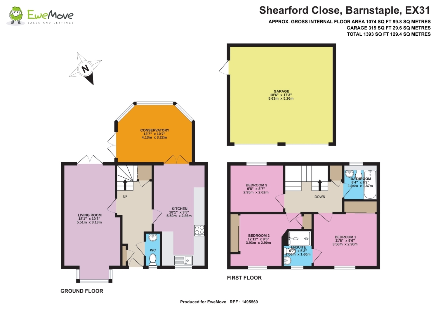 33, Shearford Close, Barnstaple floorplan