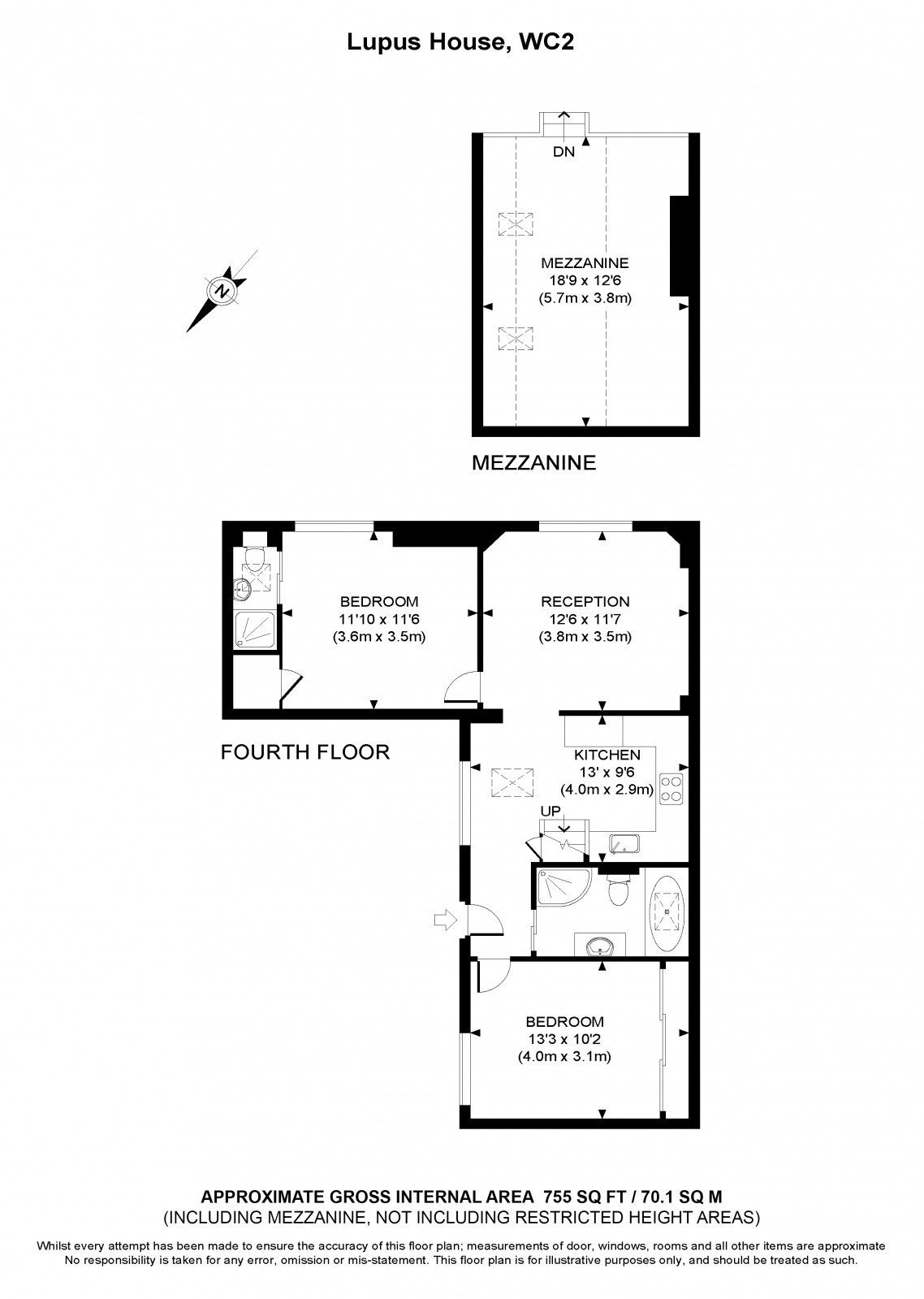 2 Bedrooms Flat to rent in Macklin Street, London WC2B