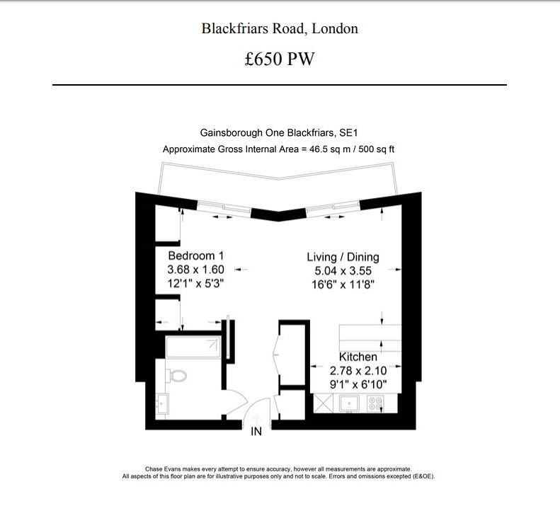 0 Bedrooms Studio to rent in Blackfriars Road, London SE1