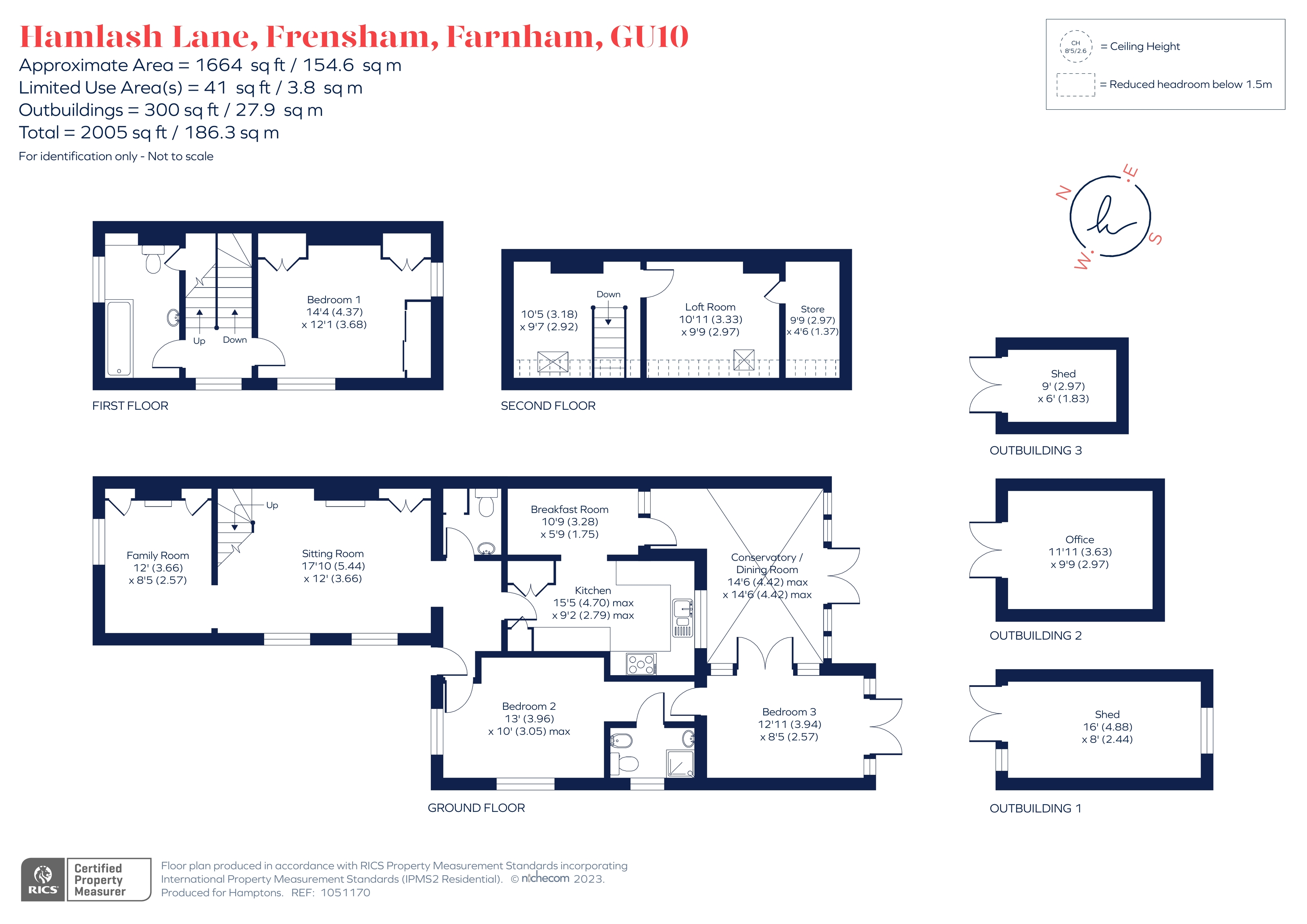 3 Hamlash Cottages, Hamlash Lane, Farnham floorplan