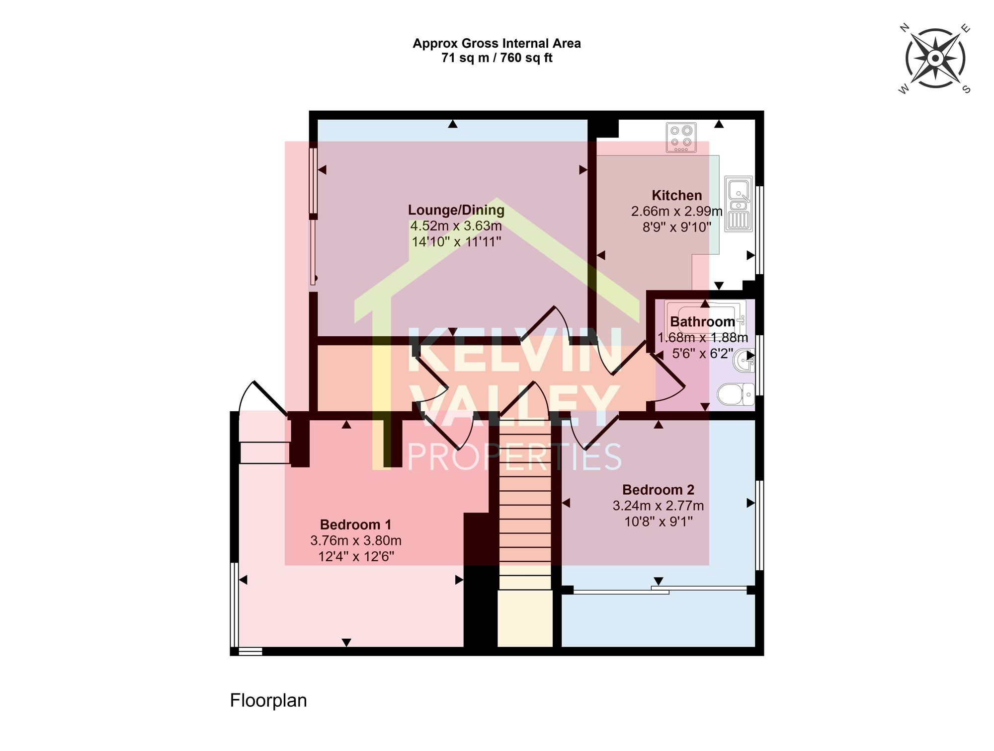 33 Kelvin Way, Glasgow floorplan