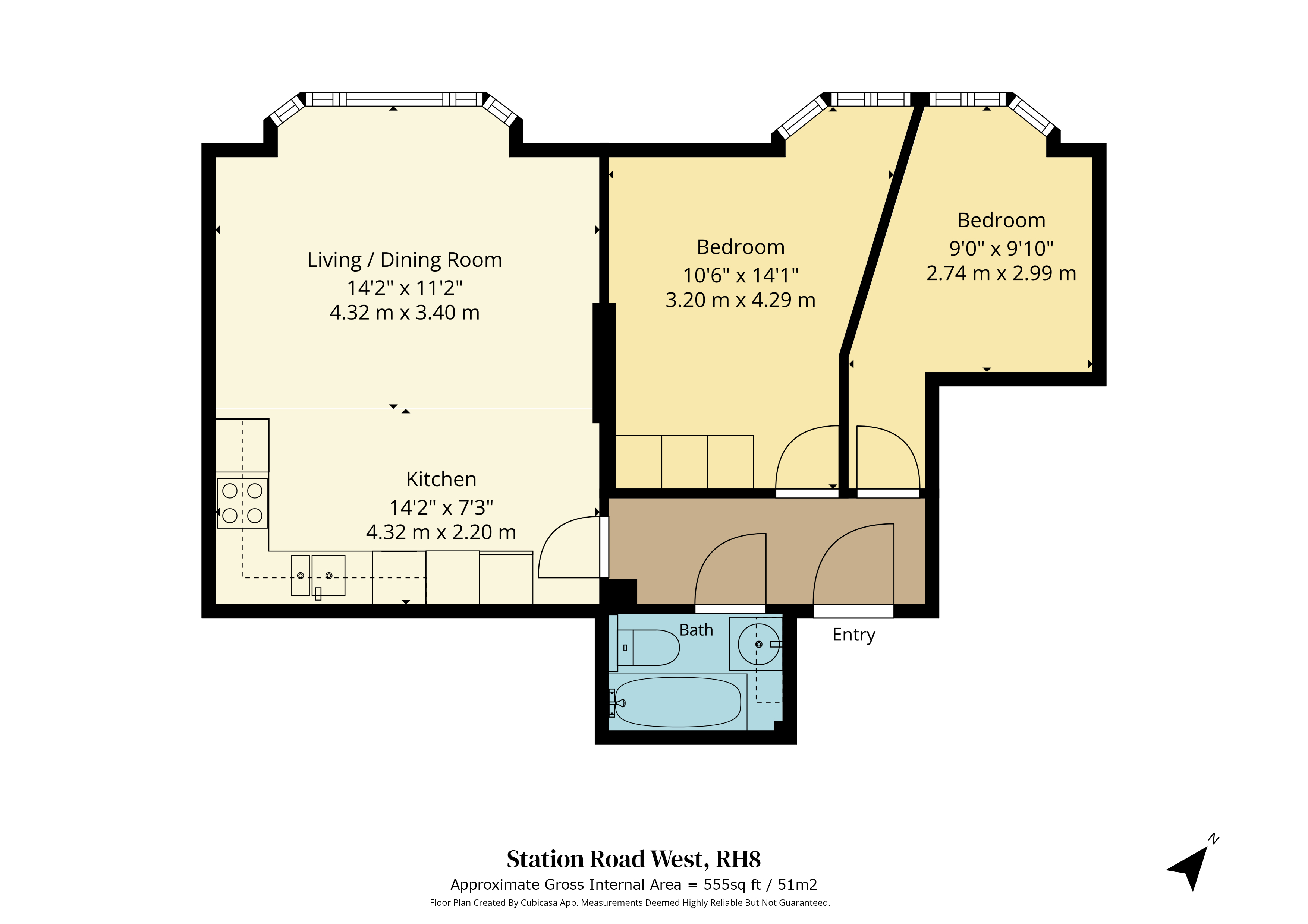 Station Road West, Surrey floorplan