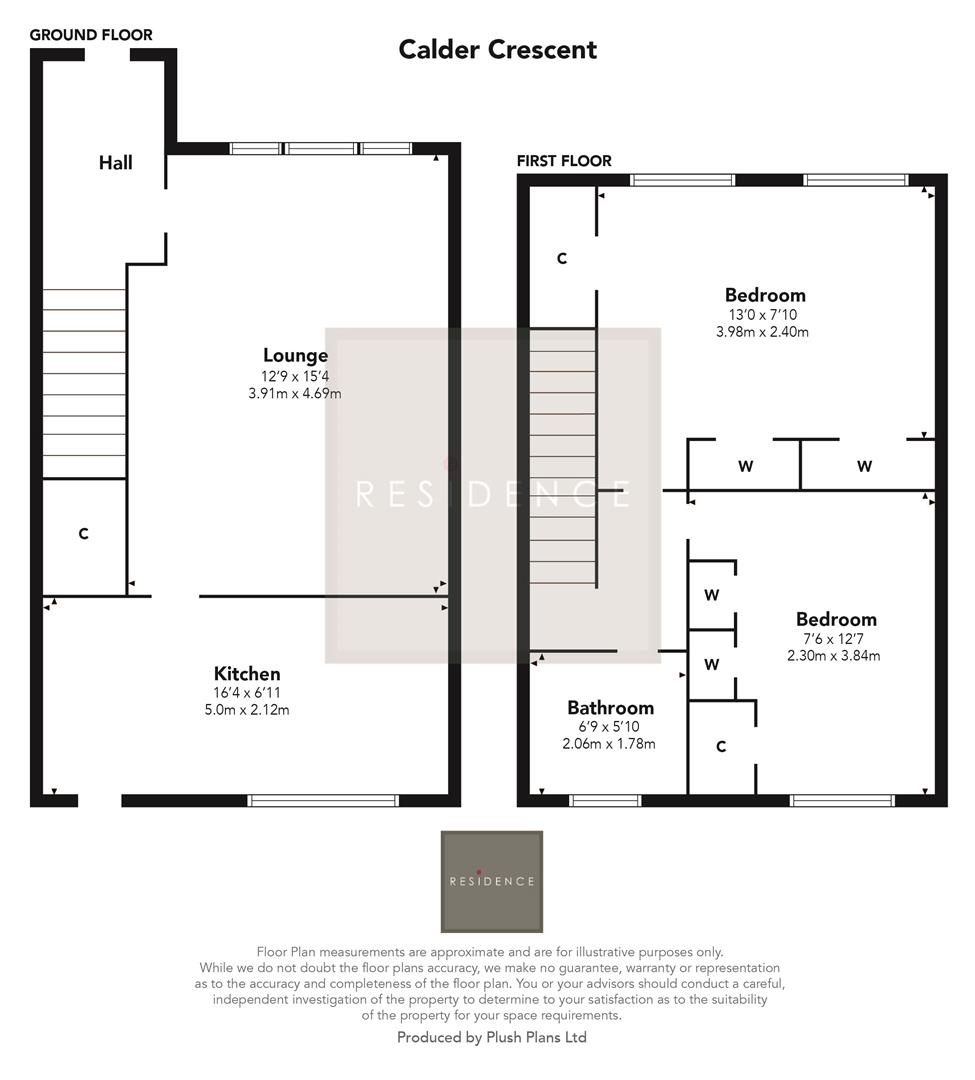 Calder Crescent, Glassford, Strathaven ML10, 2 bedroom terraced house
