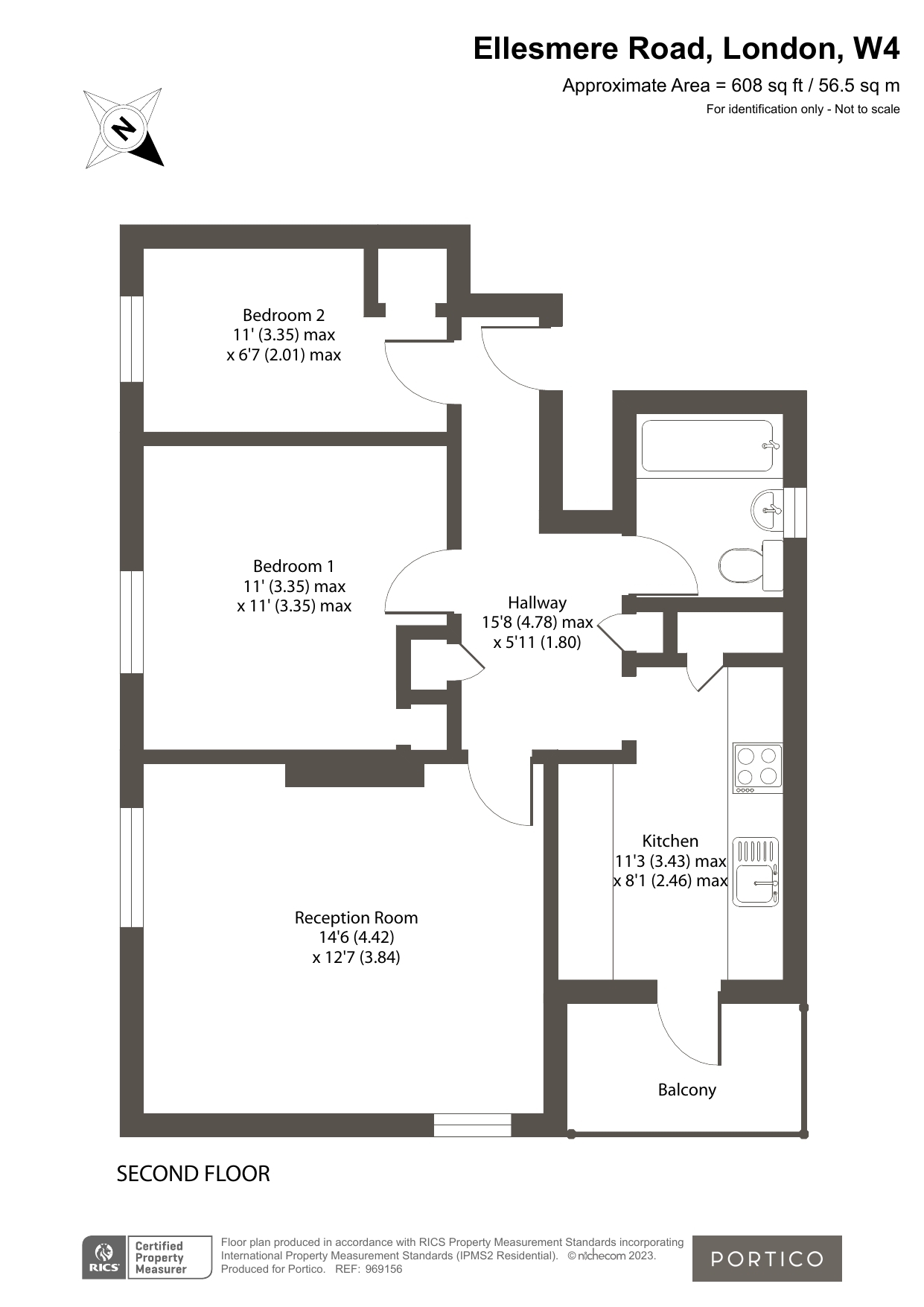 Ellesmere Road, Chiswick, London W4, 2 bedroom flat for sale 64416311