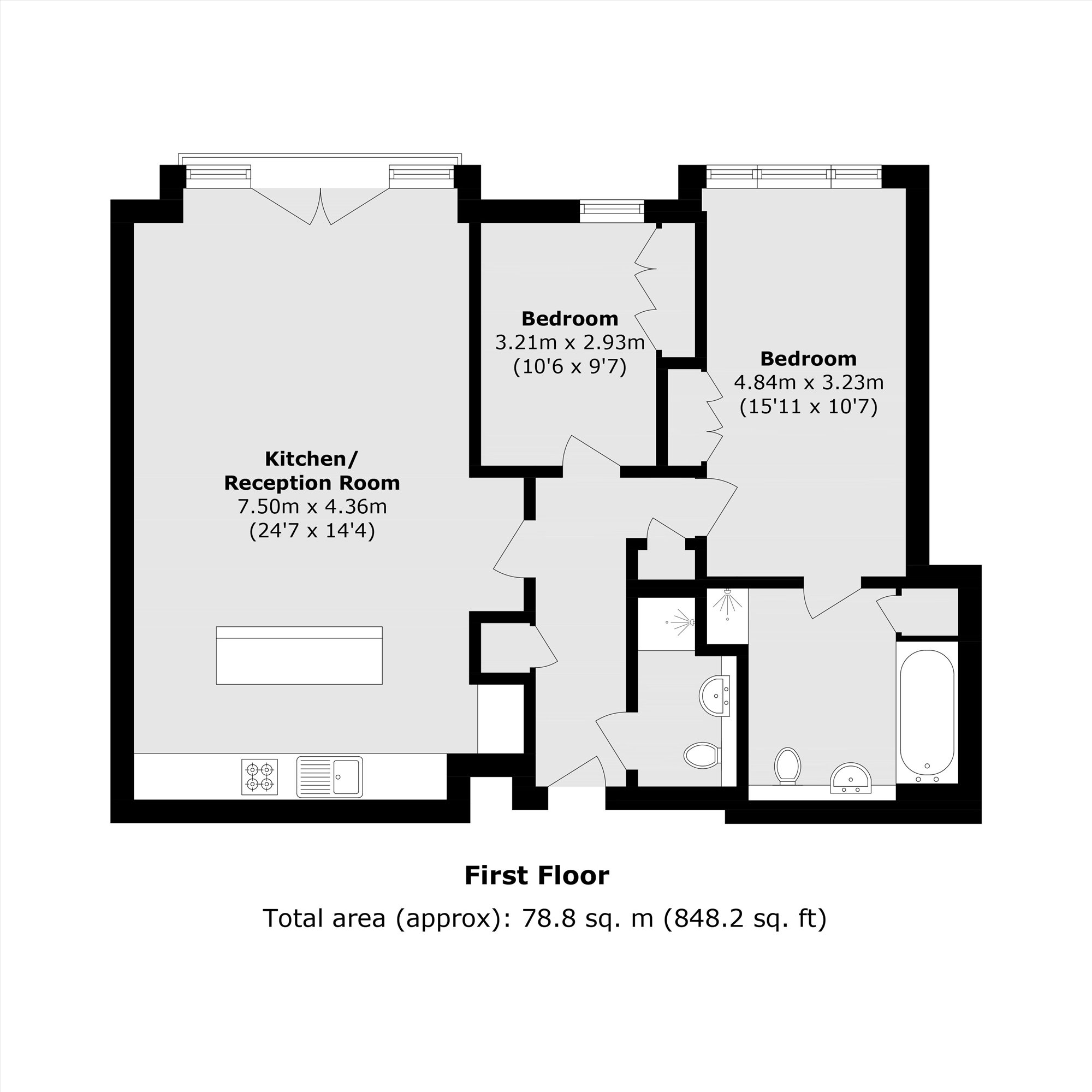 Flat 8, Ferry Quays, 6, Ferry Lane, Brentford floorplan