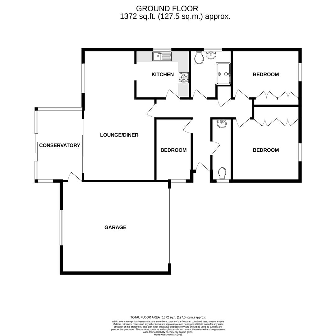 5, The Beachings, Pevensey floorplan