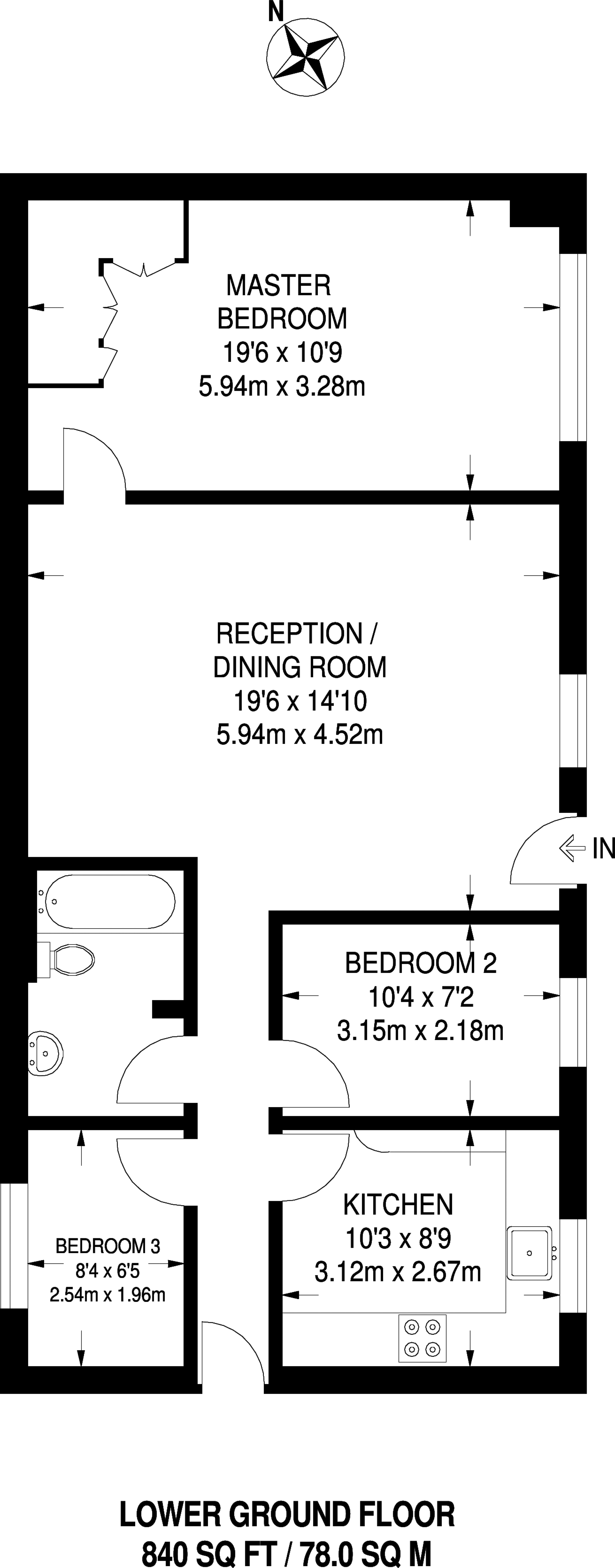 Floorplan - Representation Of Current Layout, Internal Floor Area Approx.